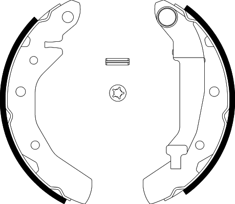 Ilustracja 8DB 355 001-741 HELLA PAGID zestaw szczęk hamulcowych