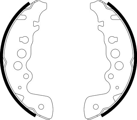 Ilustracja 8DB 355 001-921 HELLA PAGID zestaw szczęk hamulcowych