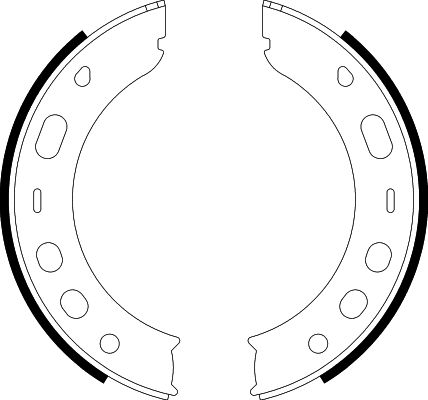 Ilustracja 8DA 355 050-661 HELLA PAGID zestaw szczęk hamulcowych, hamulec postojowy