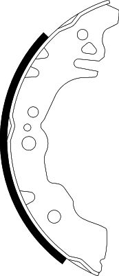 Ilustracja 8DB 355 003-071 HELLA PAGID zestaw szczęk hamulcowych