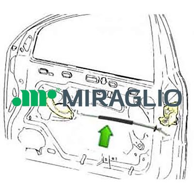 Ilustracja 35/148 MIRAGLIO cięgno, odryglowywanie drzwi
