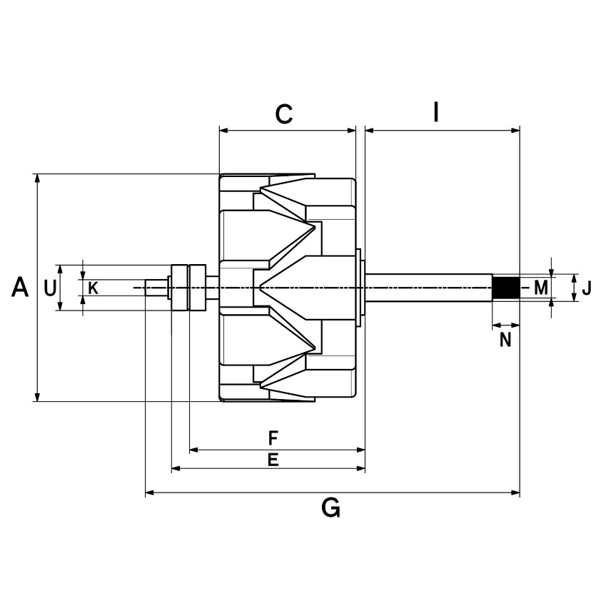 Ilustracja F 032 133 559 HC-CARGO wirnik, alternator
