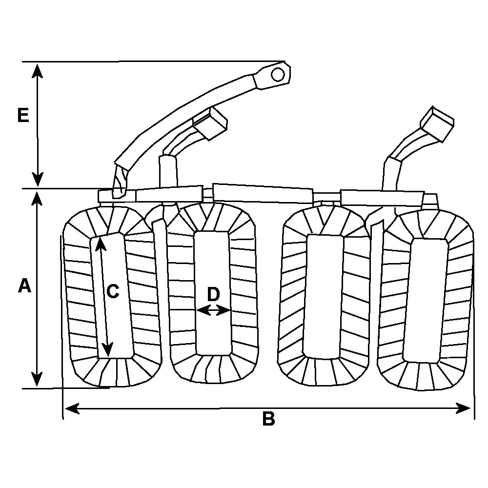 Ilustracja F 032 232 908 HC-CARGO uzwojenie wzbudzające, rozrusznik