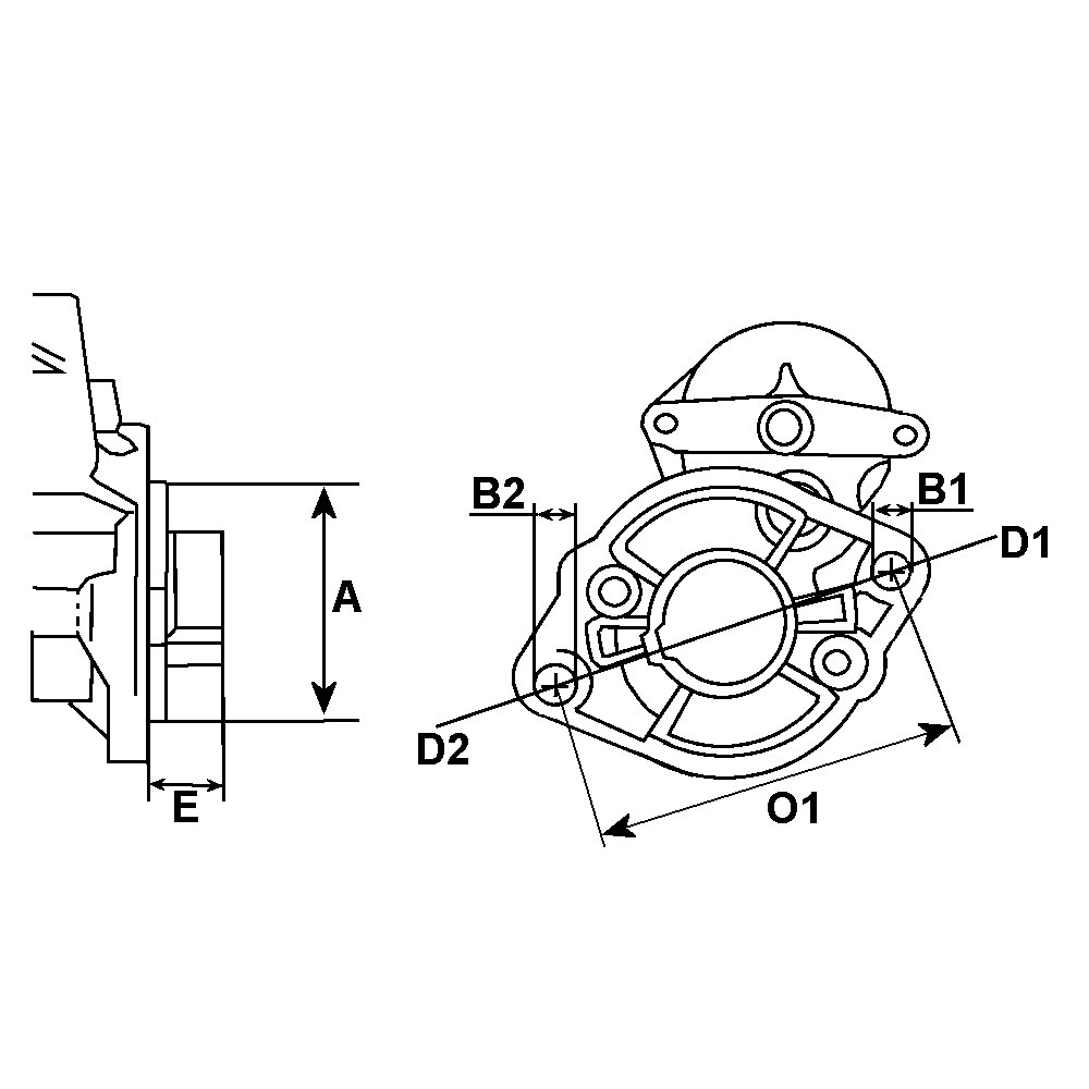 Ilustracja F 032 234 046 HC-CARGO stator, alternator