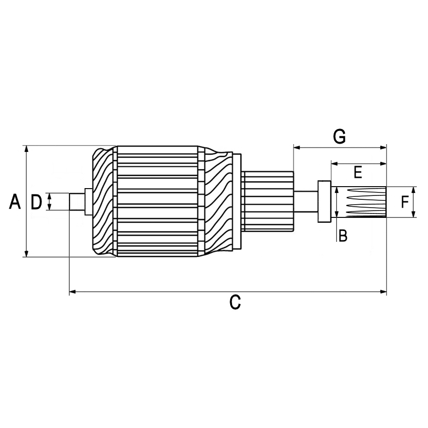 Ilustracja F 032 134 369 HC-CARGO twornik, rozrusznik