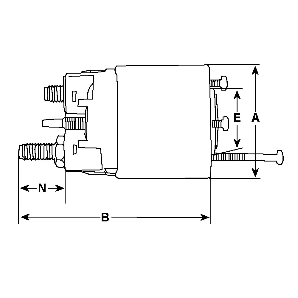 Ilustracja F 032 239 075 HC-CARGO włącznik elektromagnetyczny rozrusznika