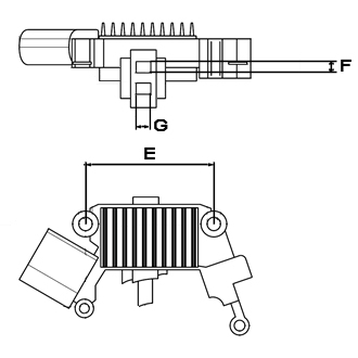 Ilustracja F 032 133 519 HC-CARGO regulator napięcia