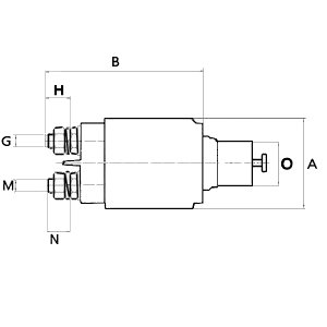 Ilustracja F 032 332 328 HC-CARGO włącznik elektromagnetyczny rozrusznika