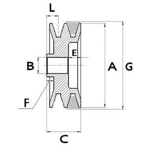 Ilustracja F 032 234 028 HC-CARGO koło pasowe, alternator