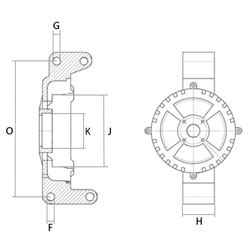 Ilustracja F 032 234 180 HC-CARGO stator, alternator