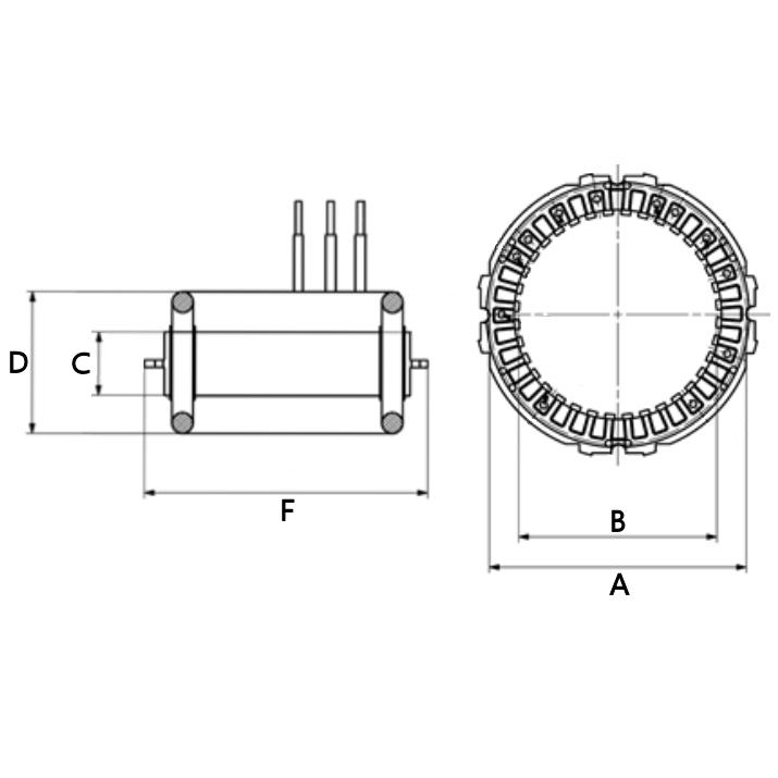 Ilustracja F 032 330 824 HC-CARGO stator, alternator