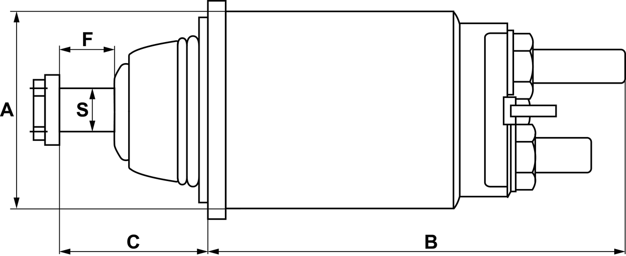 Ilustracja F 032 335 052 HC-CARGO włącznik elektromagnetyczny rozrusznika