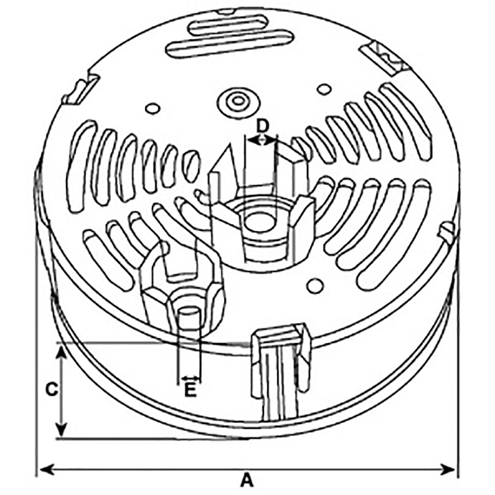Ilustracja F 032 235 674 HC-CARGO pokrywa zabezpieczająca, alternator