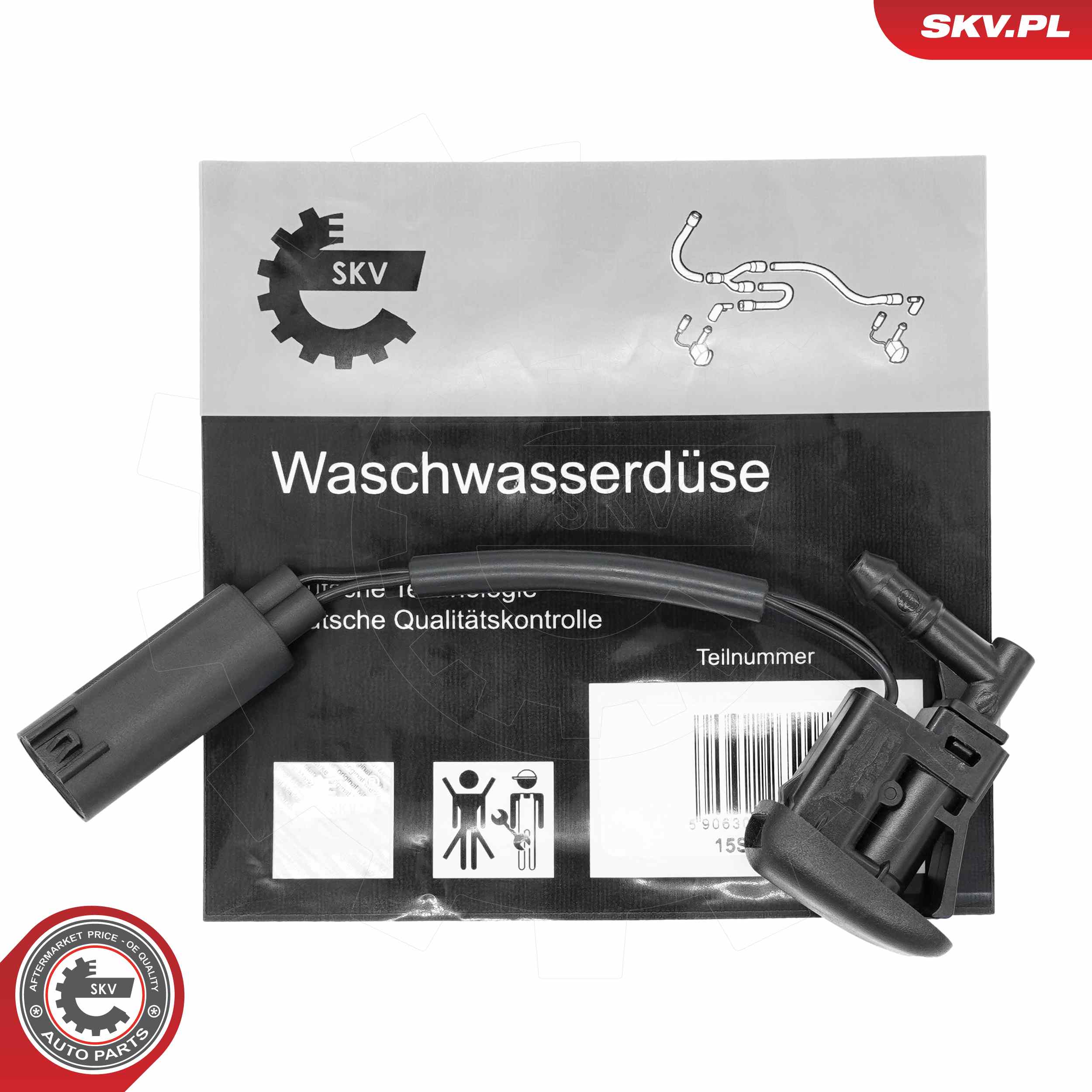 Ilustracja 15SKV298 ESEN SKV dysza spryskiwacza, czyszczenie szyb