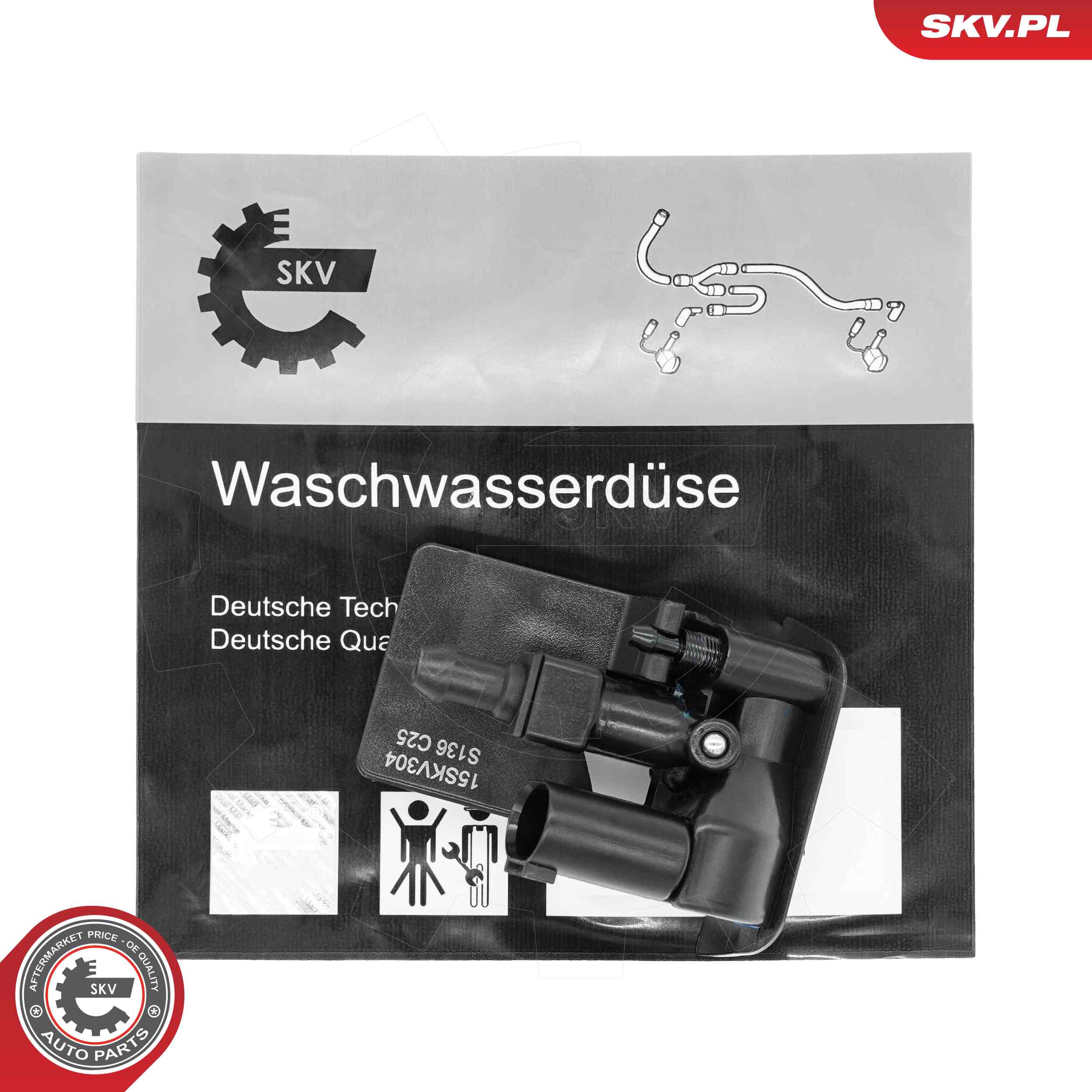 Ilustracja 15SKV304 ESEN SKV dysza spryskiwacza, czyszczenie szyb