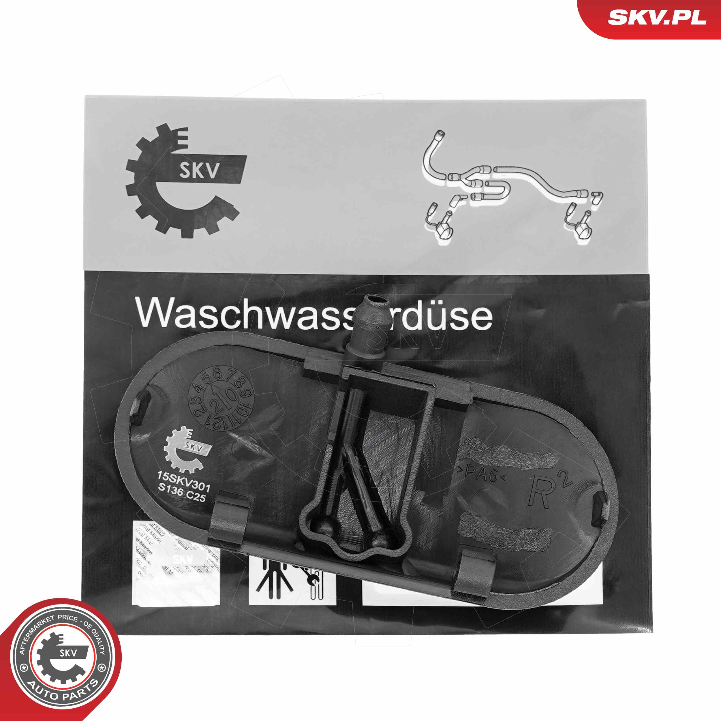 Ilustracja 15SKV301 ESEN SKV dysza spryskiwacza, czyszczenie szyb