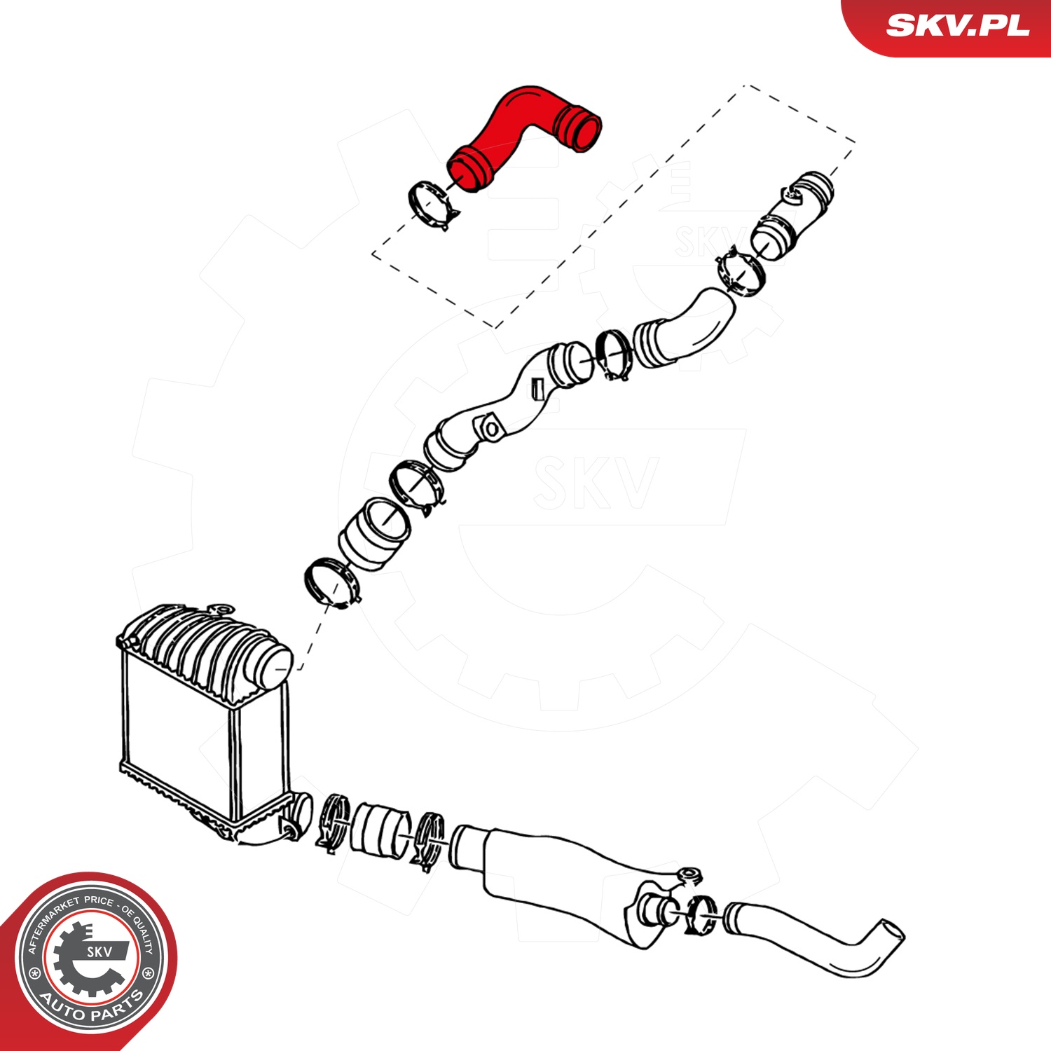 Ilustracja 24SKV008 ESEN SKV przewód powietrza doładowującego