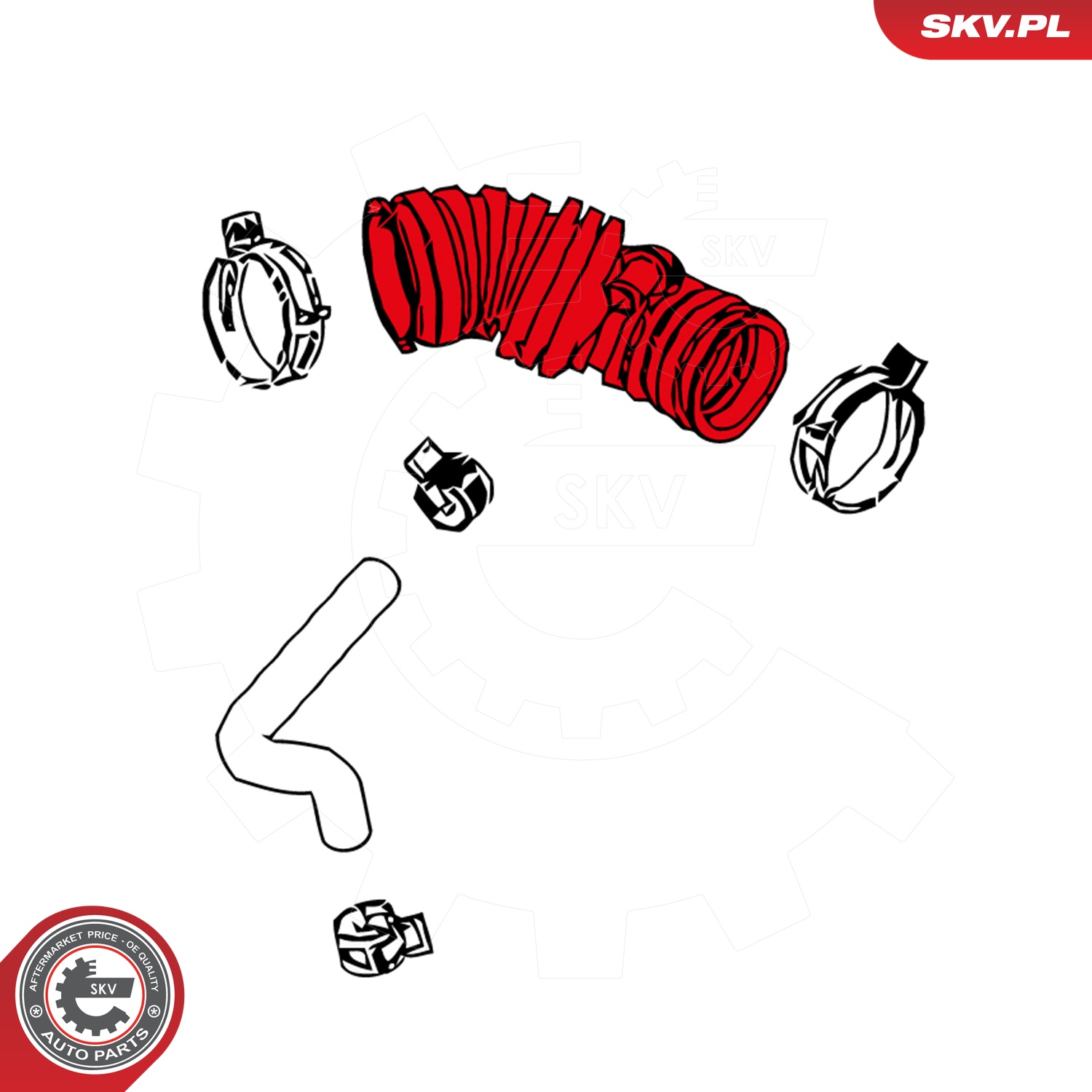 Ilustracja 24SKV419 ESEN SKV przewód ssący, filtr powietrza
