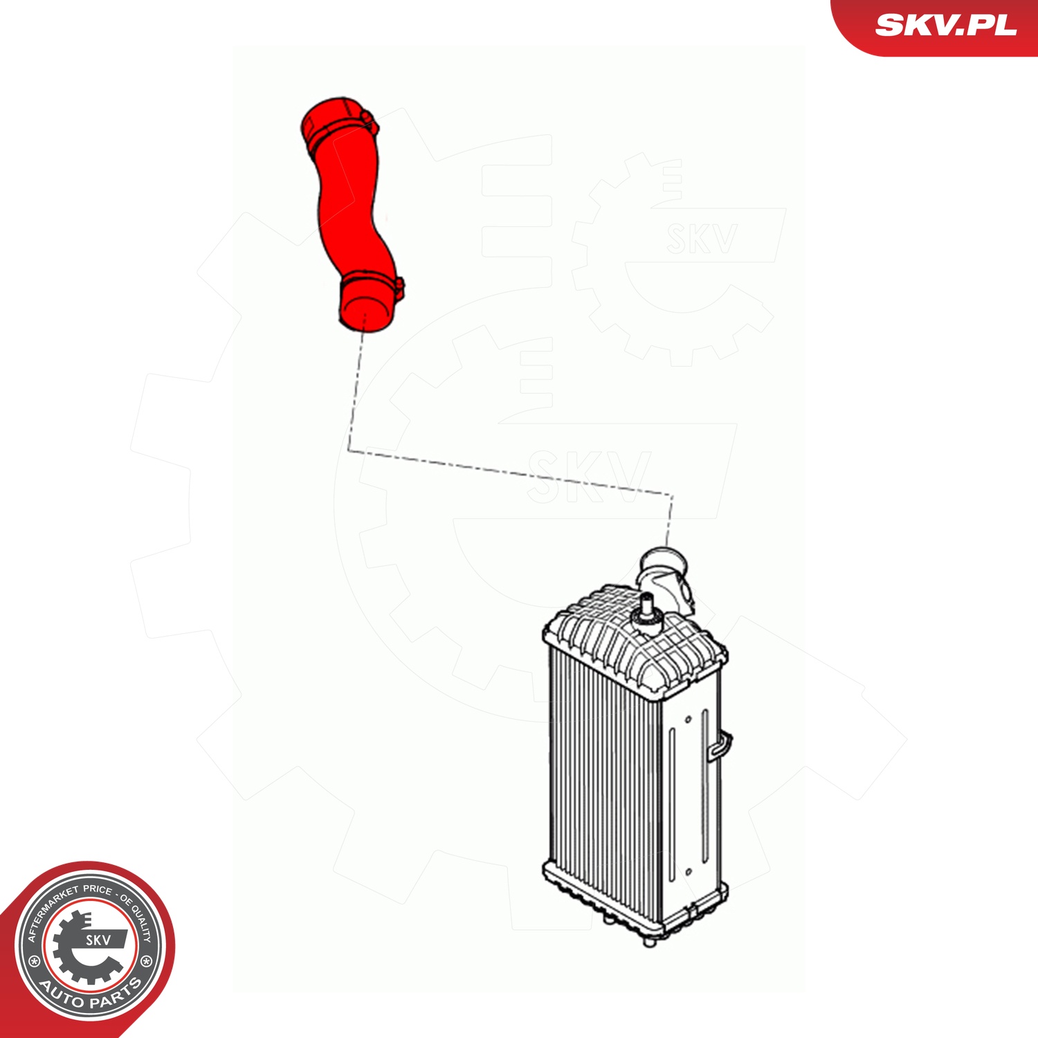 Ilustracja 24SKV587 ESEN SKV przewód powietrza doładowującego
