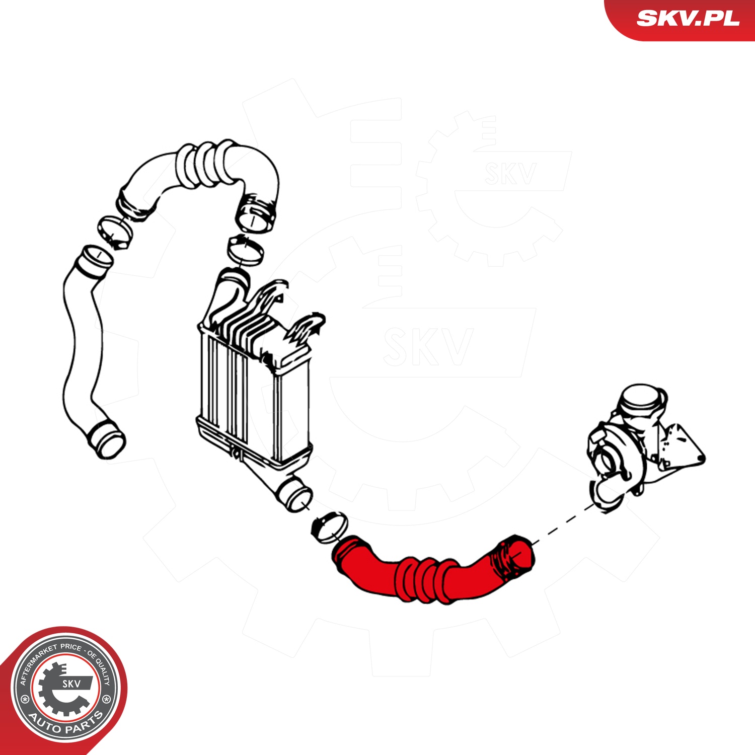 Ilustracja 24SKV640 ESEN SKV przewód powietrza doładowującego
