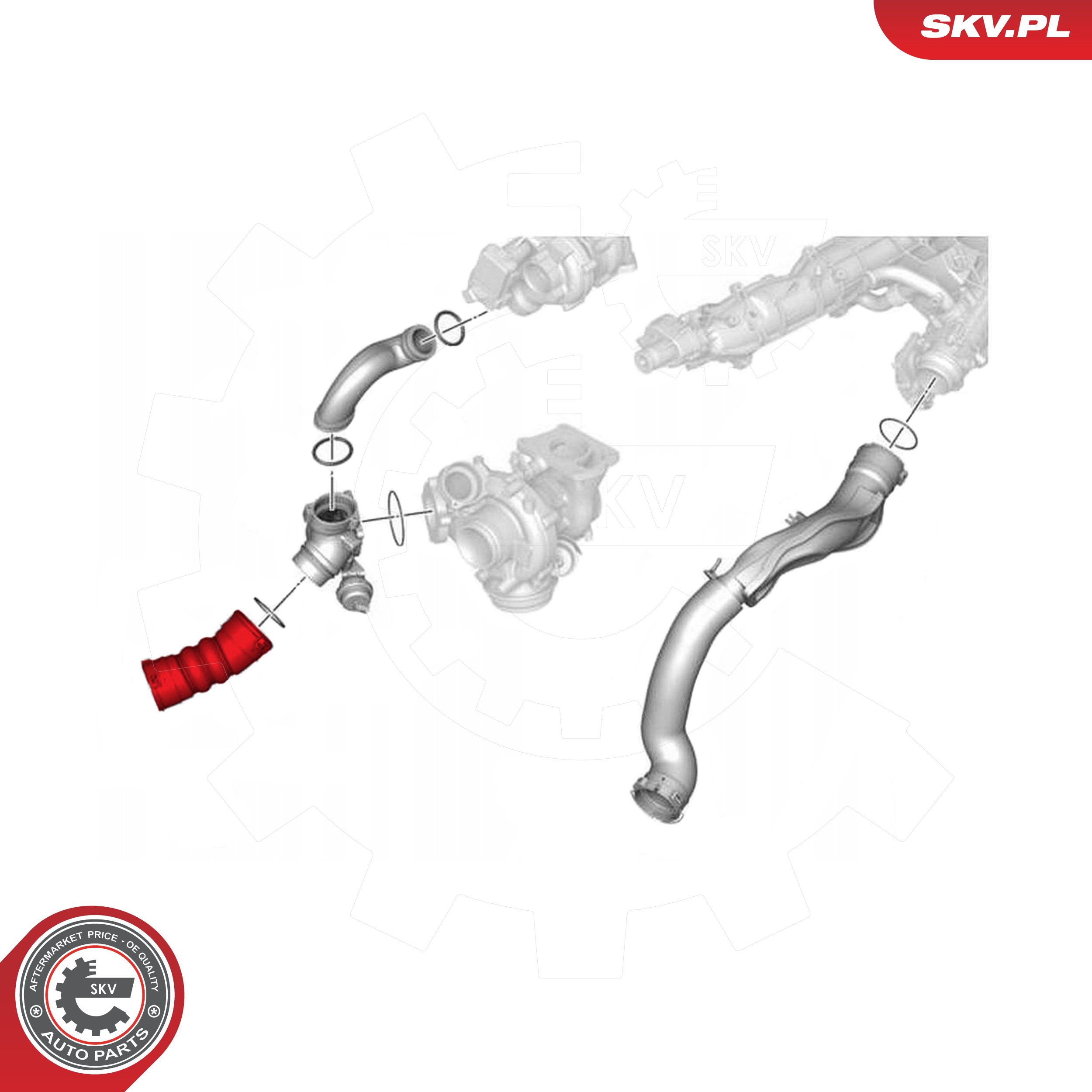 Ilustracja 54SKV413 ESEN SKV przewód powietrza doładowującego
