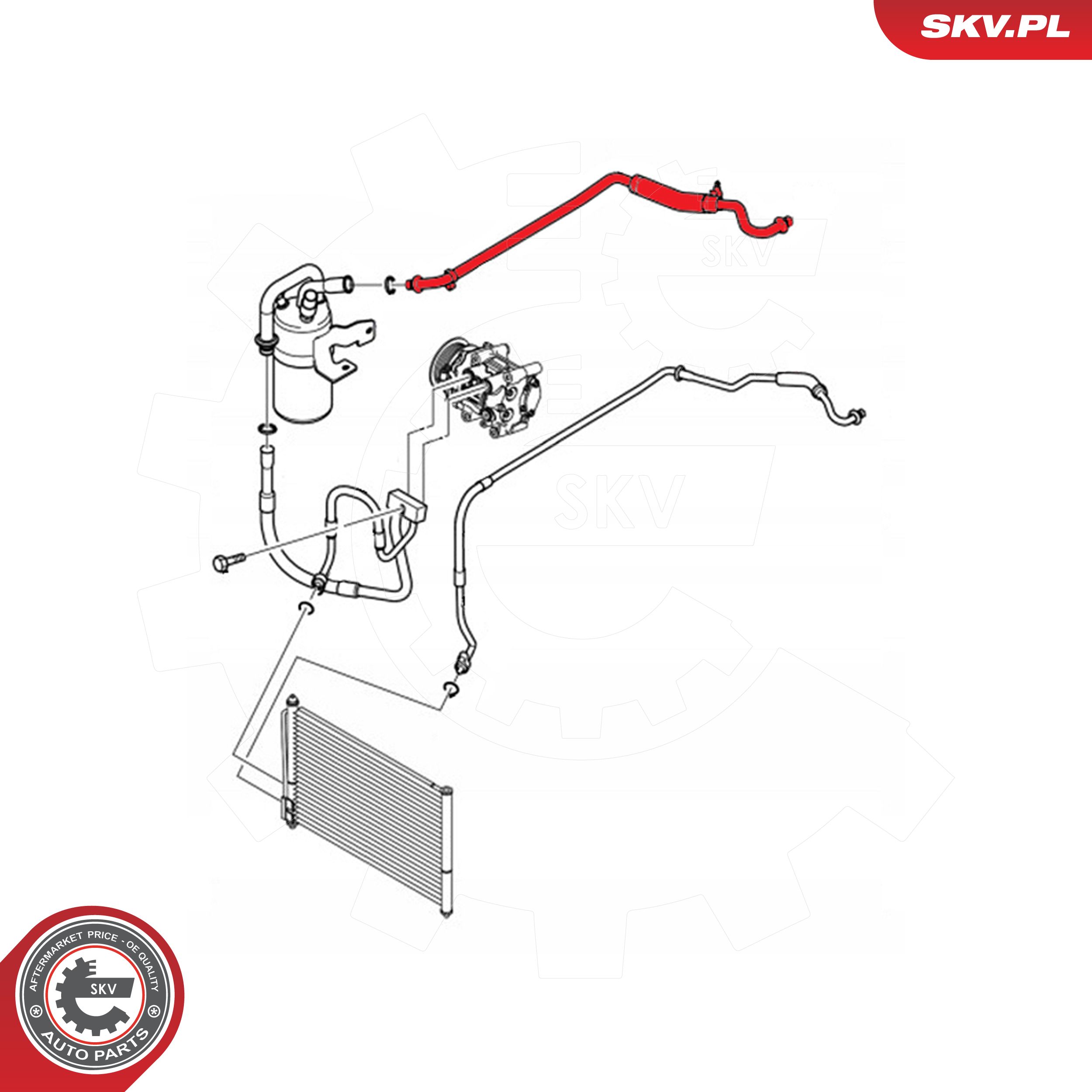 Ilustracja 54SKV624 ESEN SKV przewód wysokiego/niskiego ciśnienia, klimatyzacja