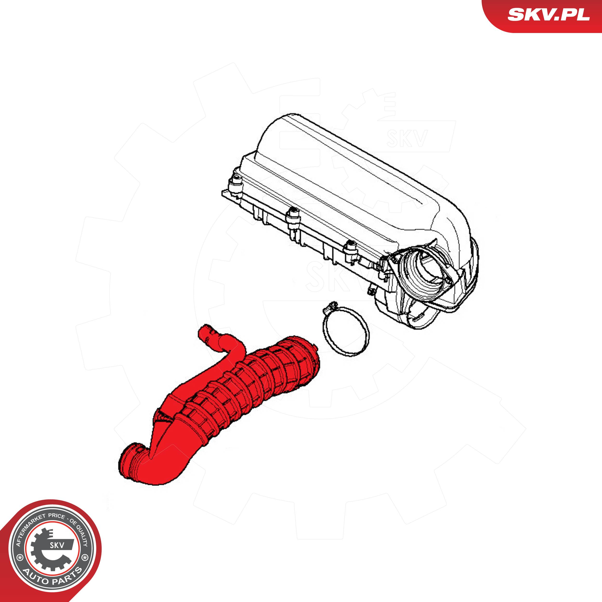 Ilustracja 54SKV808 ESEN SKV przewód elastyczny chłodnicy