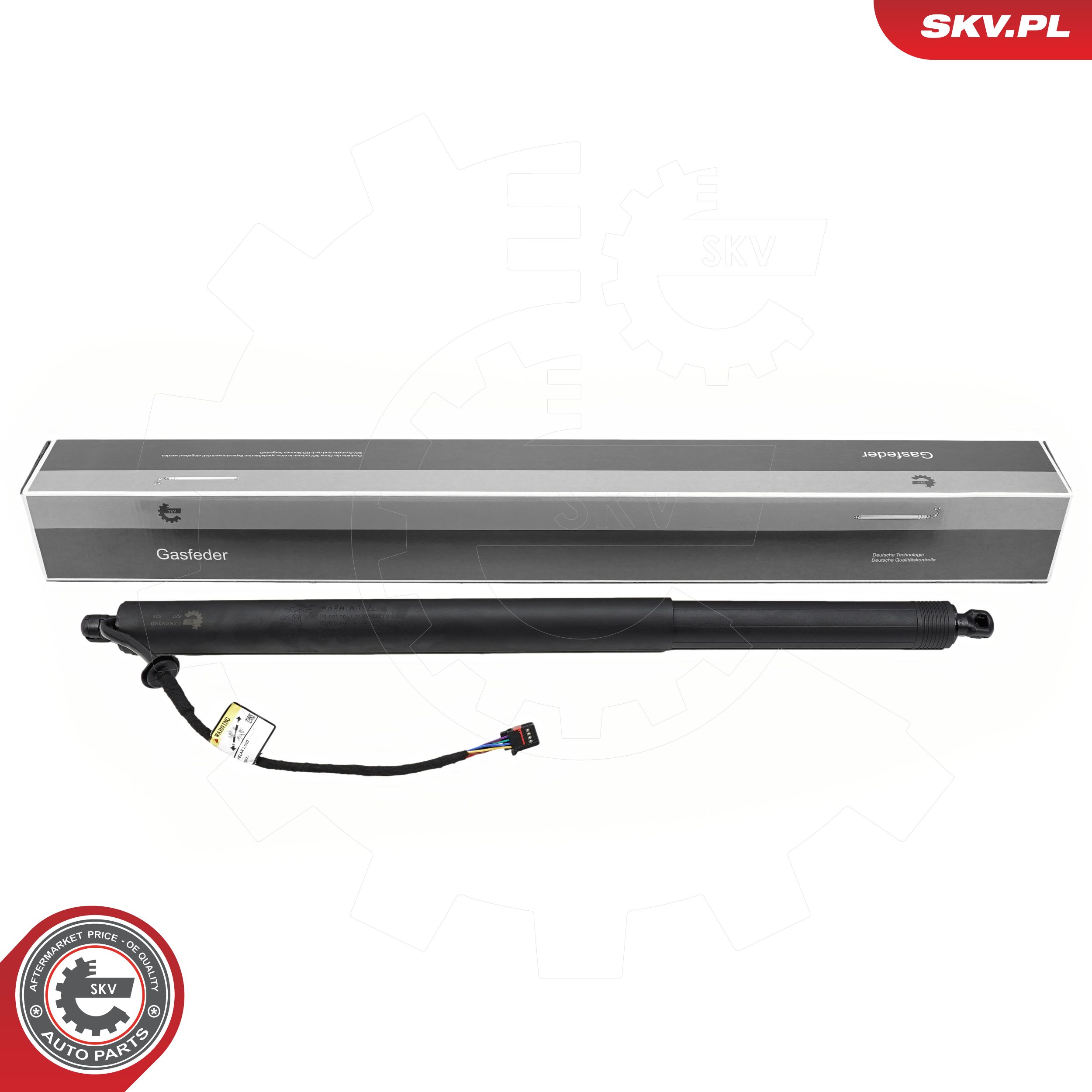 Ilustracja 52SKV190 ESEN SKV silnik elektryczny, klapa bagażnika