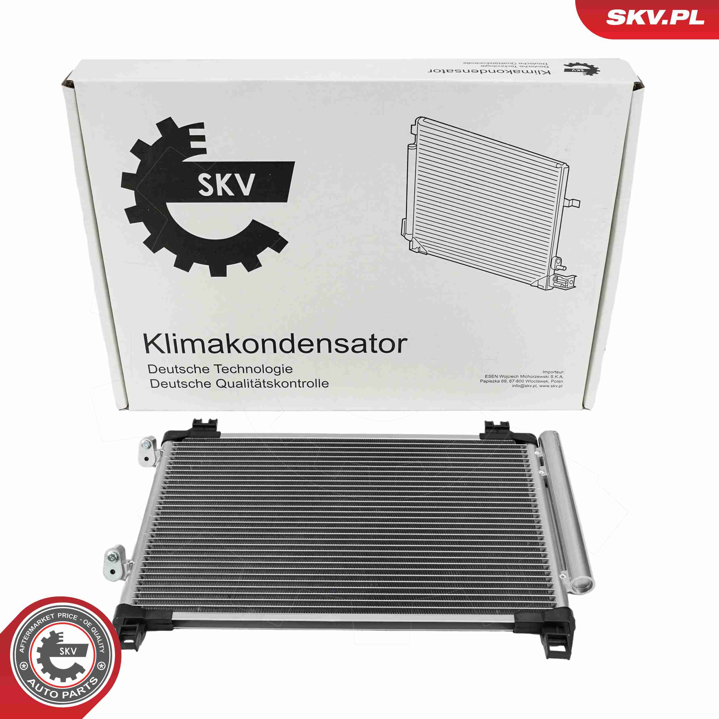 Ilustracja 86SKV039 ESEN SKV skraplacz, klimatyzacja