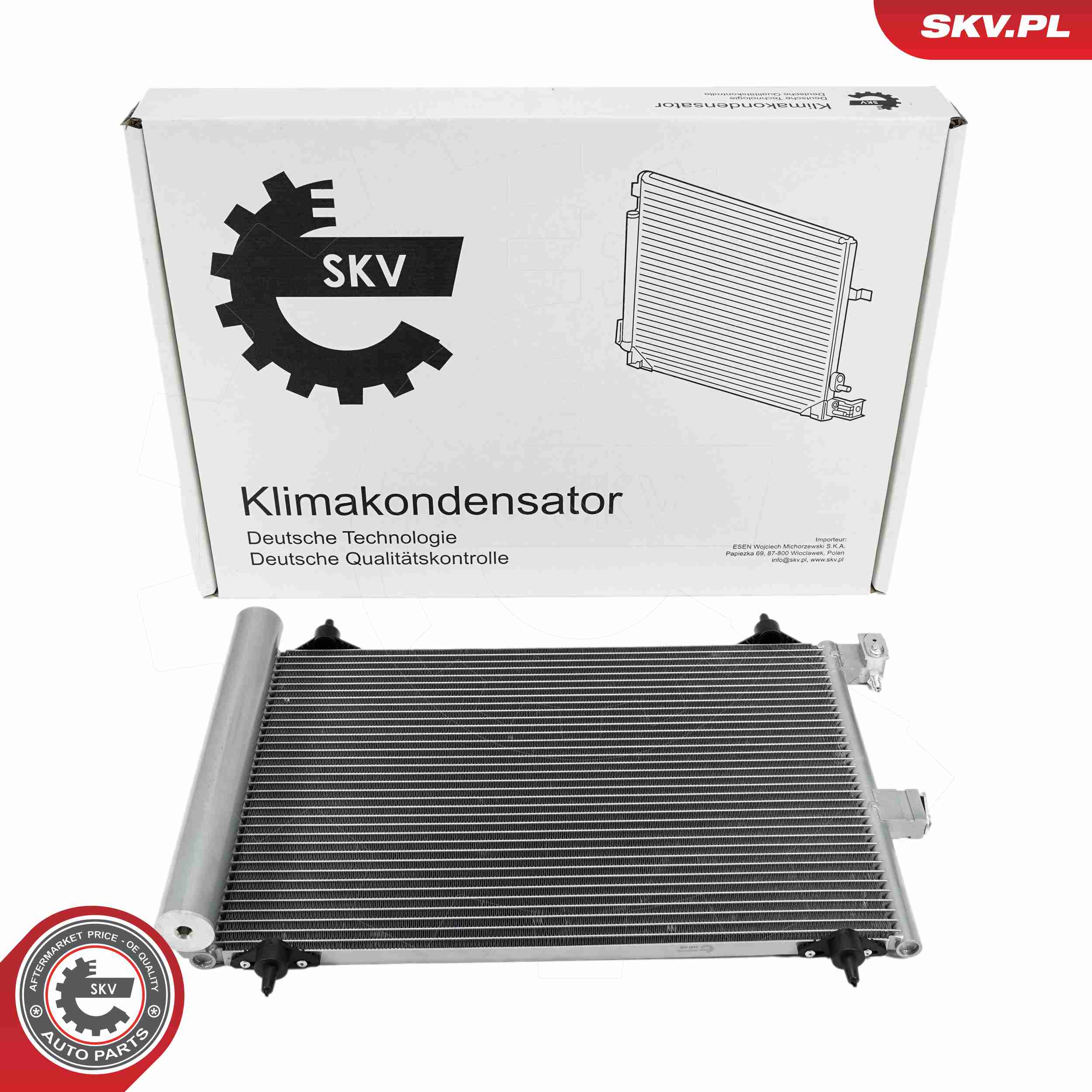 Ilustracja 86SKV046 ESEN SKV skraplacz, klimatyzacja