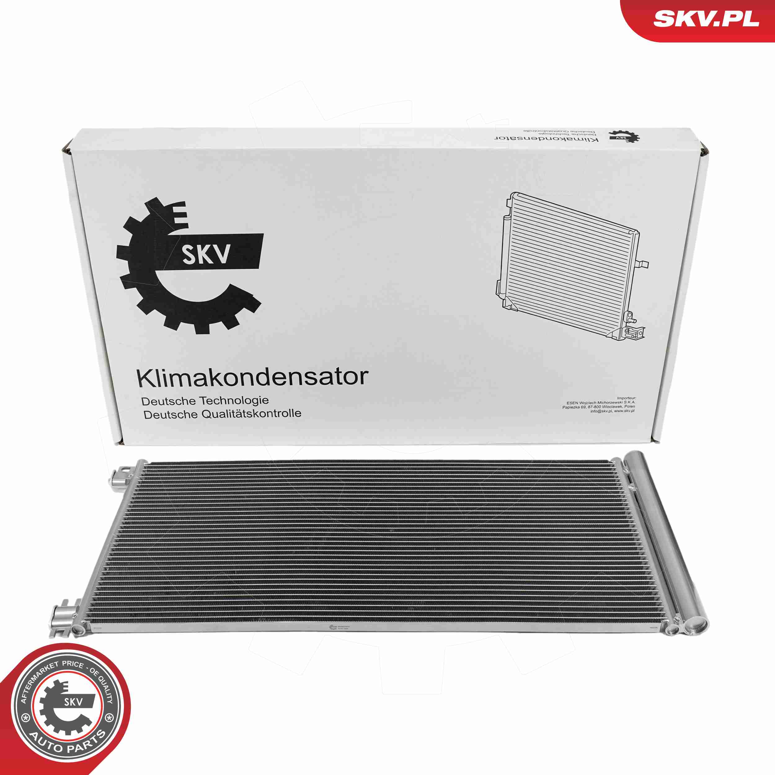 Ilustracja 86SKV041 ESEN SKV skraplacz, klimatyzacja