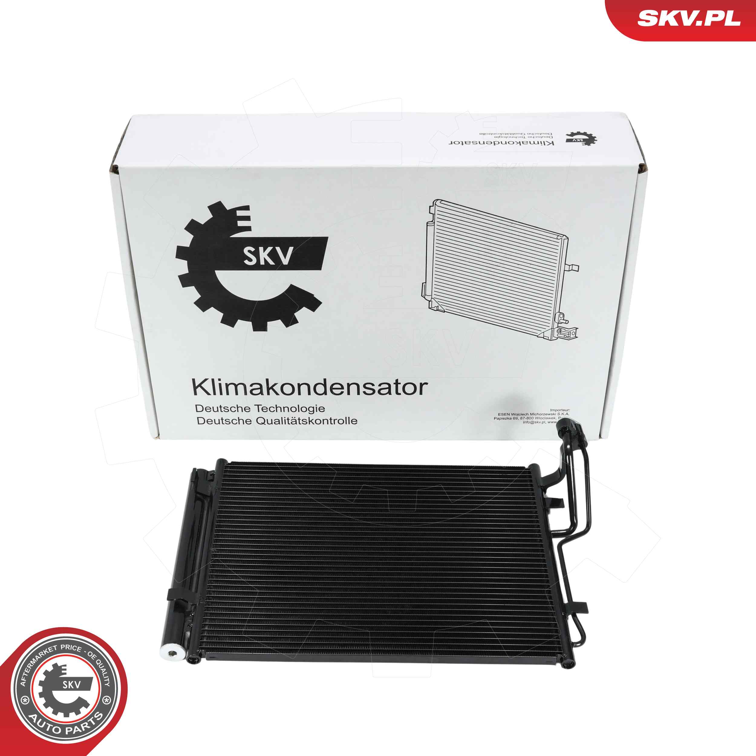 Ilustracja 86SKV043 ESEN SKV skraplacz, klimatyzacja