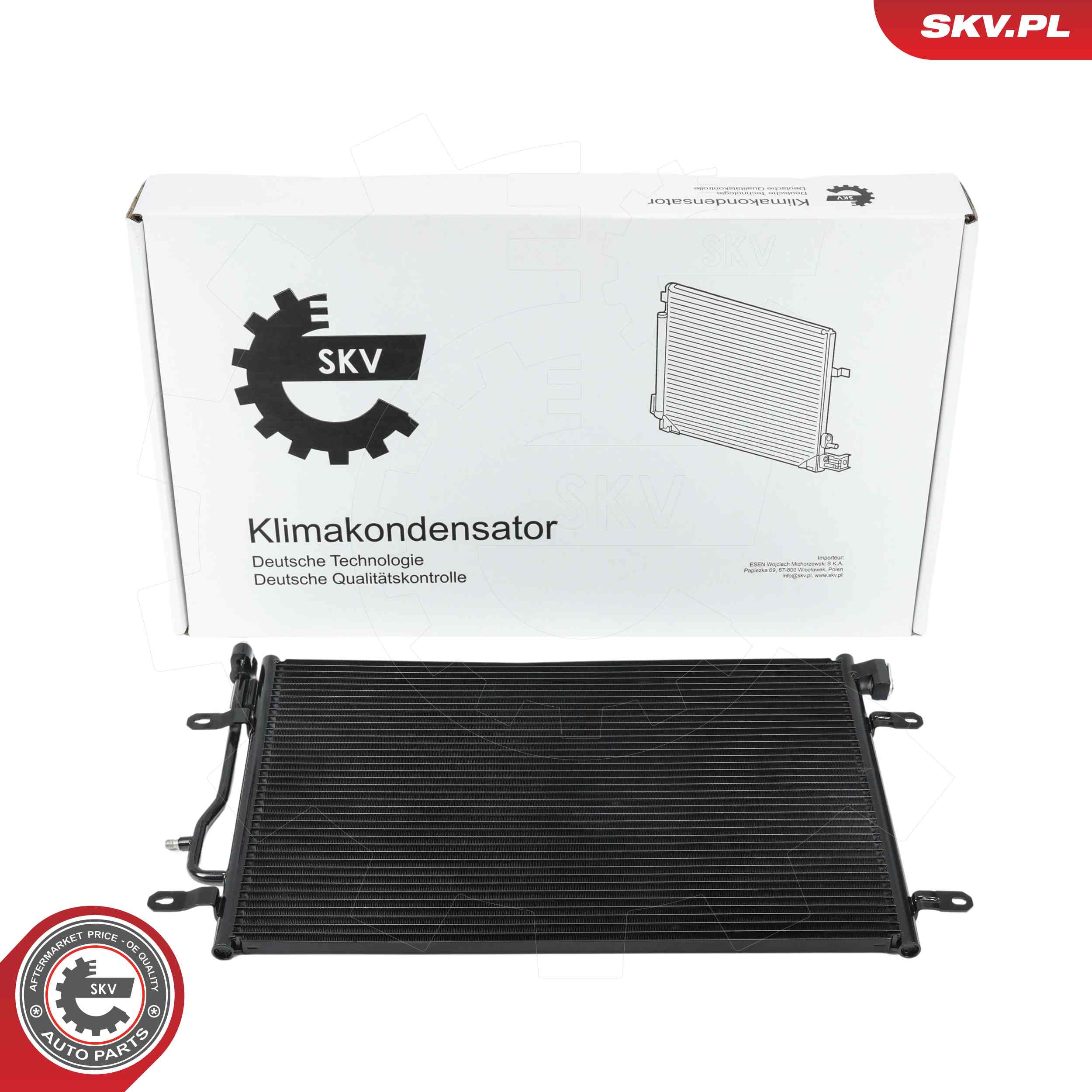 Ilustracja 86SKV068 ESEN SKV skraplacz, klimatyzacja