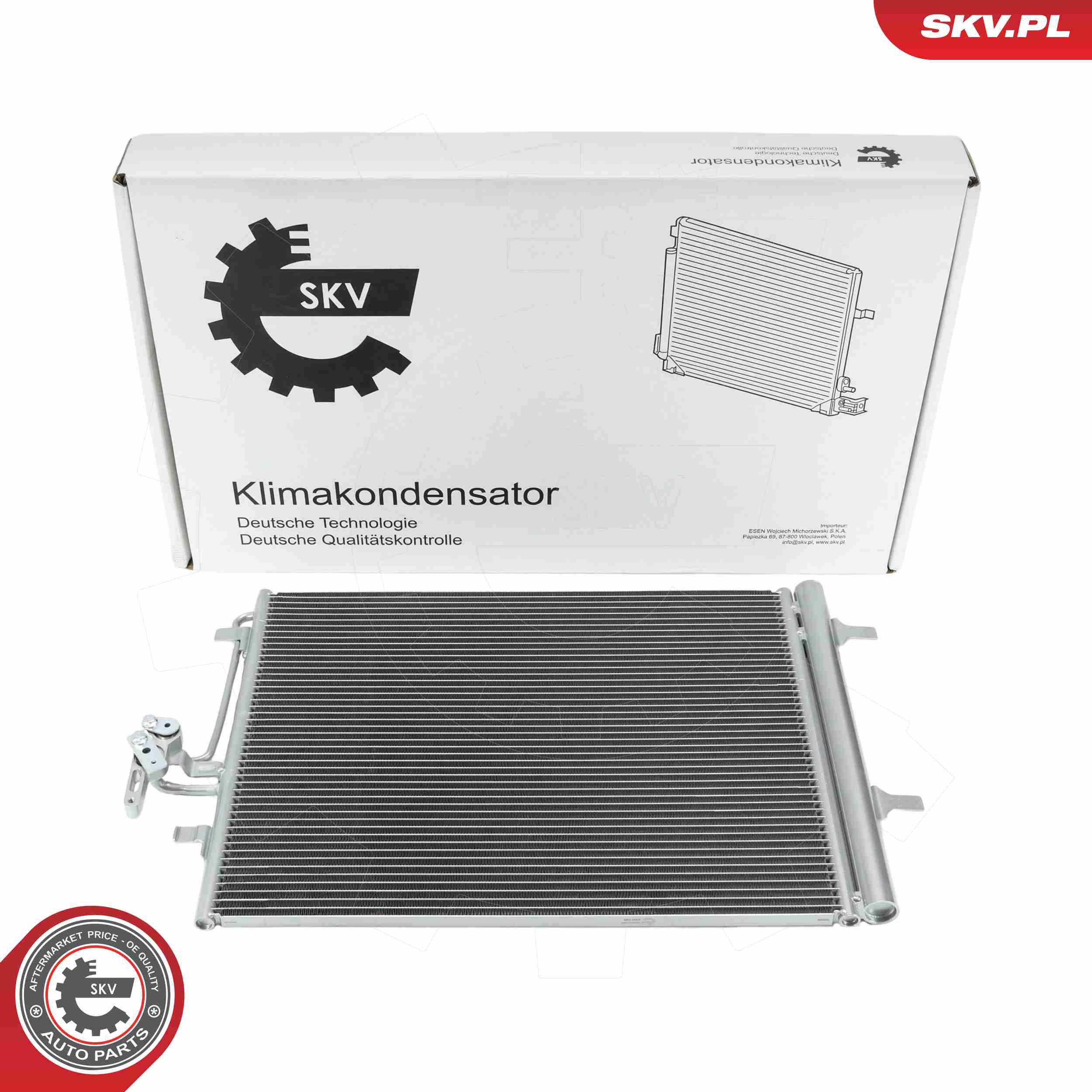Ilustracja 86SKV088 ESEN SKV skraplacz, klimatyzacja
