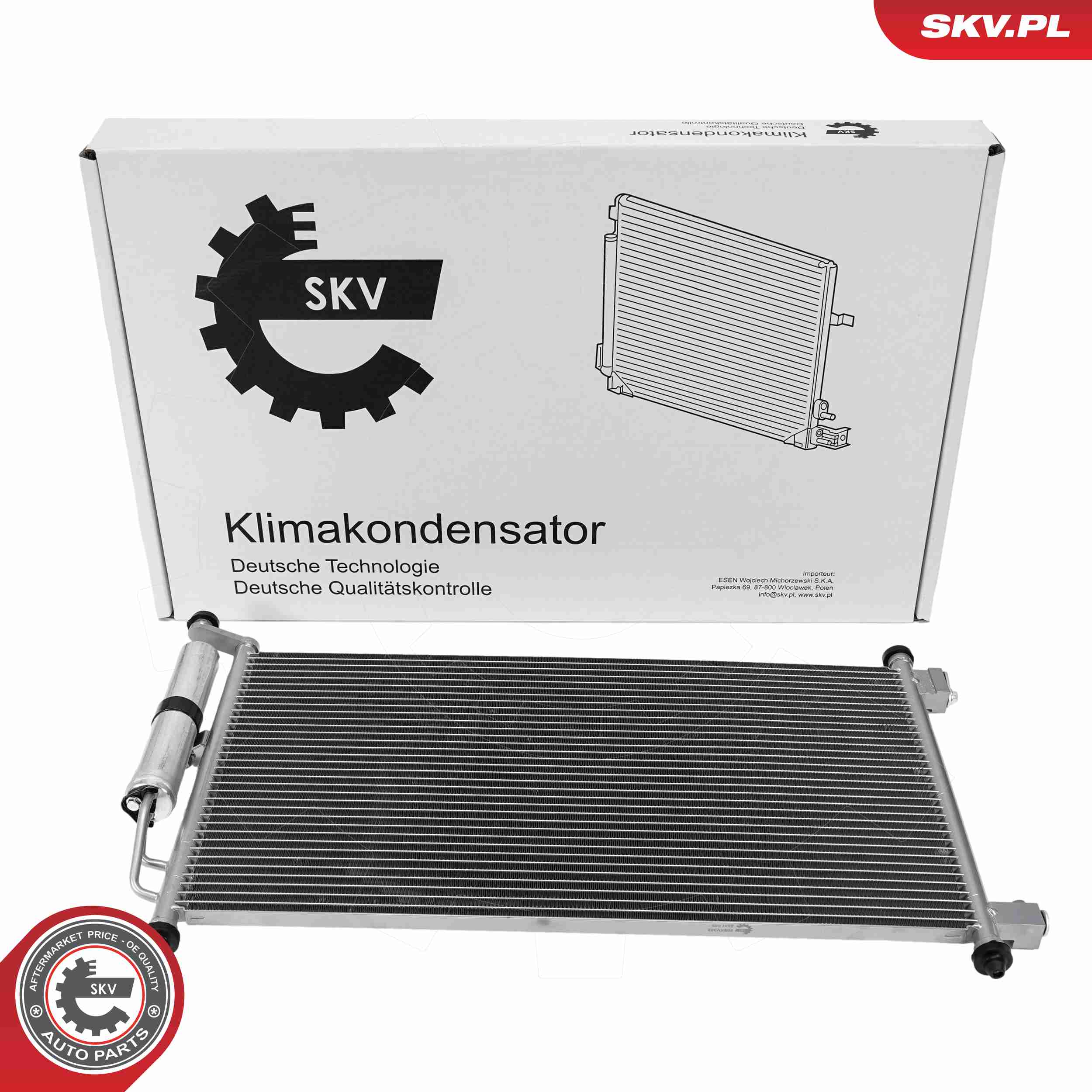 Ilustracja 86SKV082 ESEN SKV skraplacz, klimatyzacja