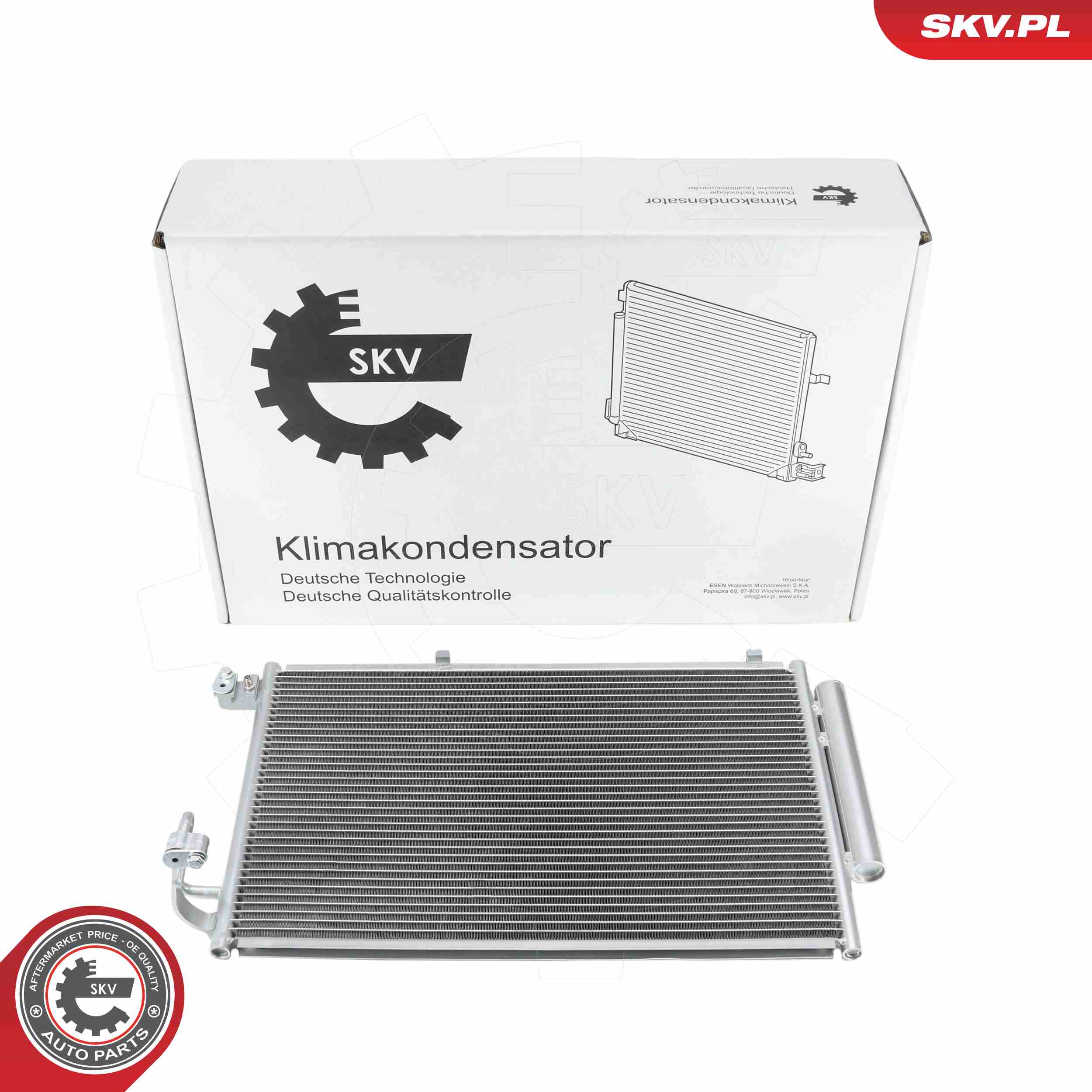 Ilustracja 86SKV098 ESEN SKV skraplacz, klimatyzacja