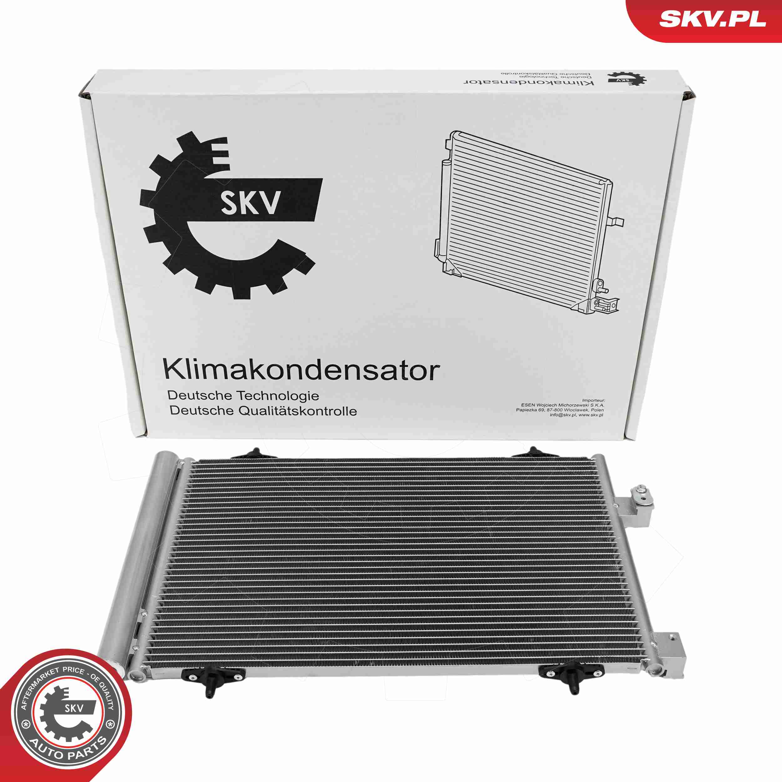 Ilustracja 86SKV161 ESEN SKV skraplacz, klimatyzacja