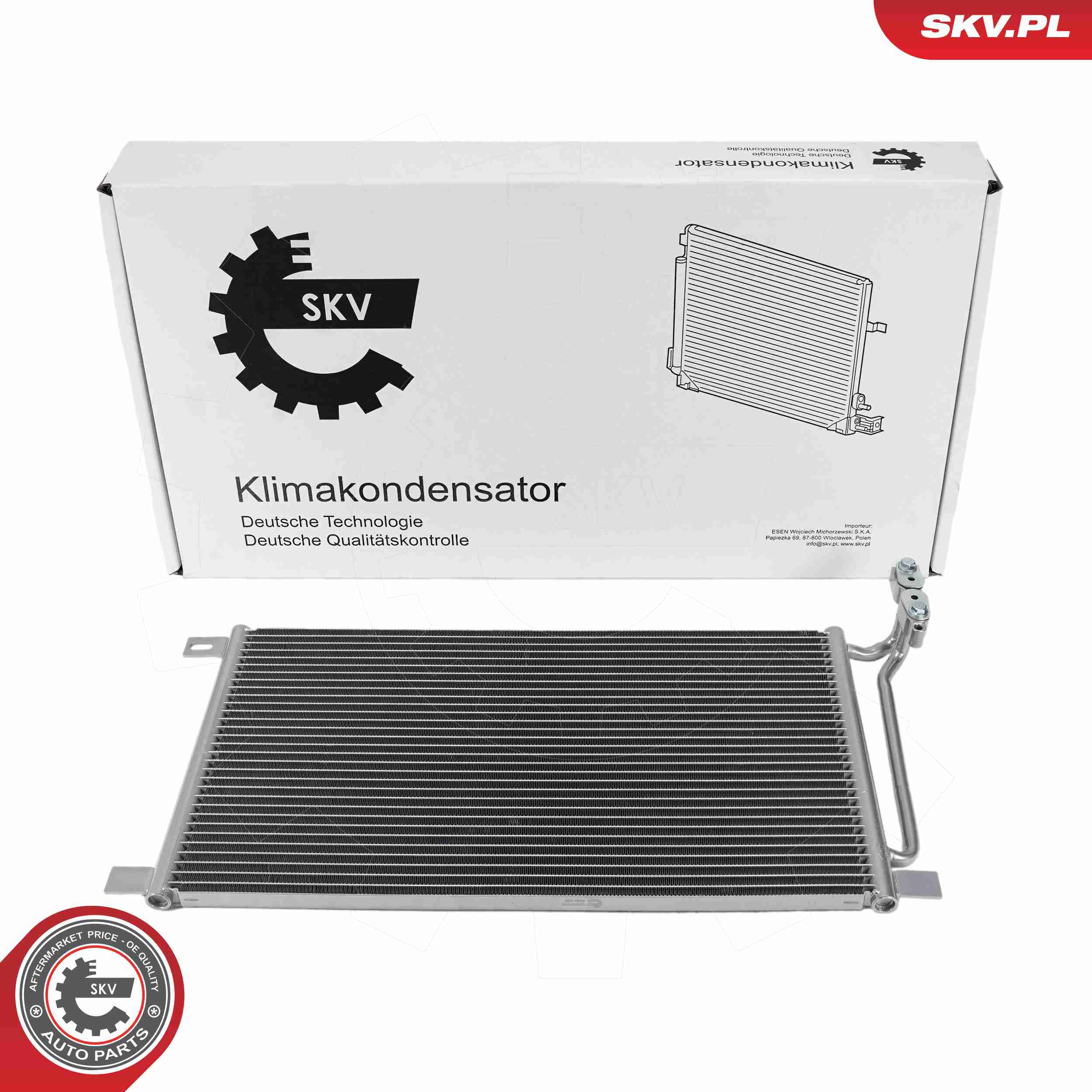 Ilustracja 86SKV186 ESEN SKV skraplacz, klimatyzacja