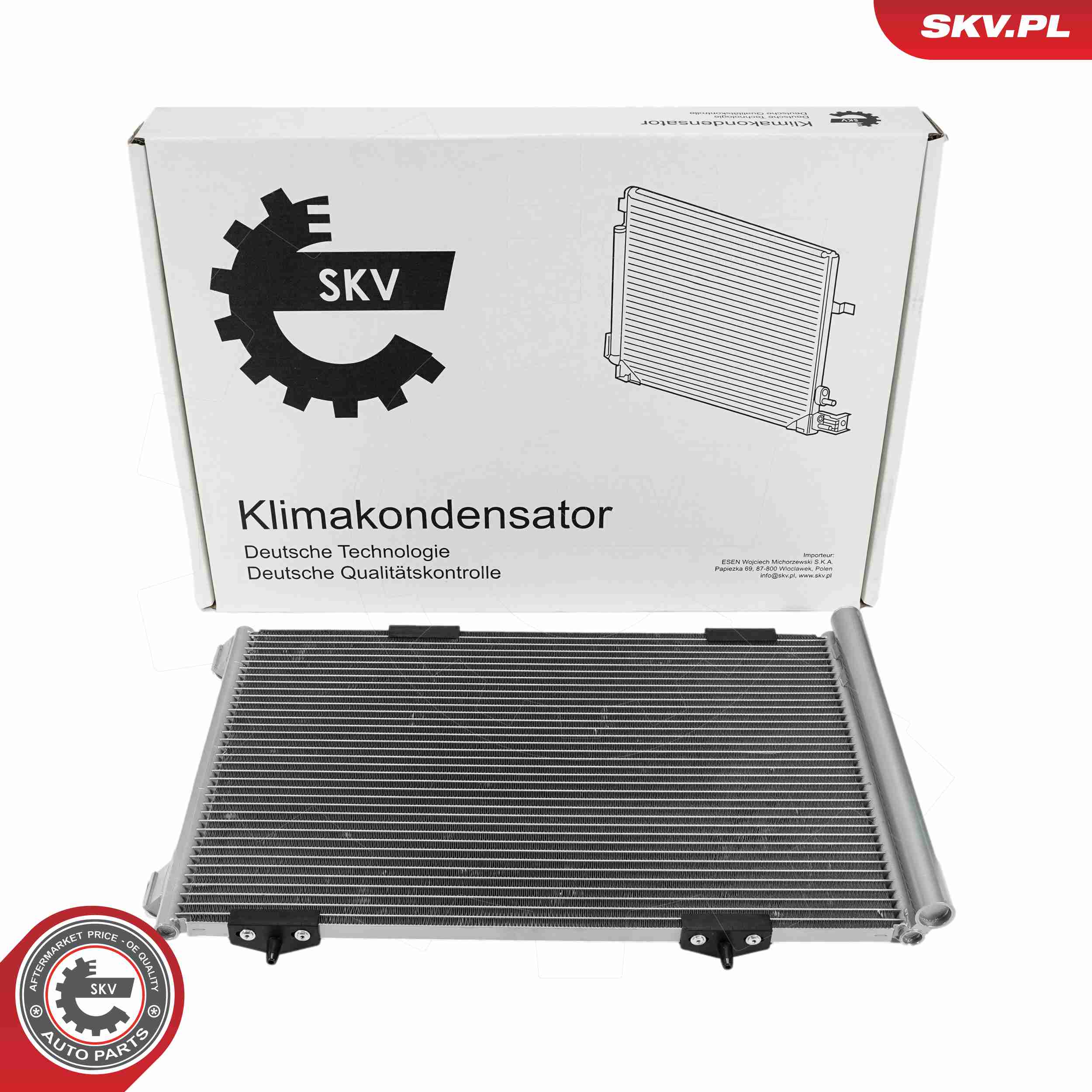 Ilustracja 86SKV195 ESEN SKV skraplacz, klimatyzacja