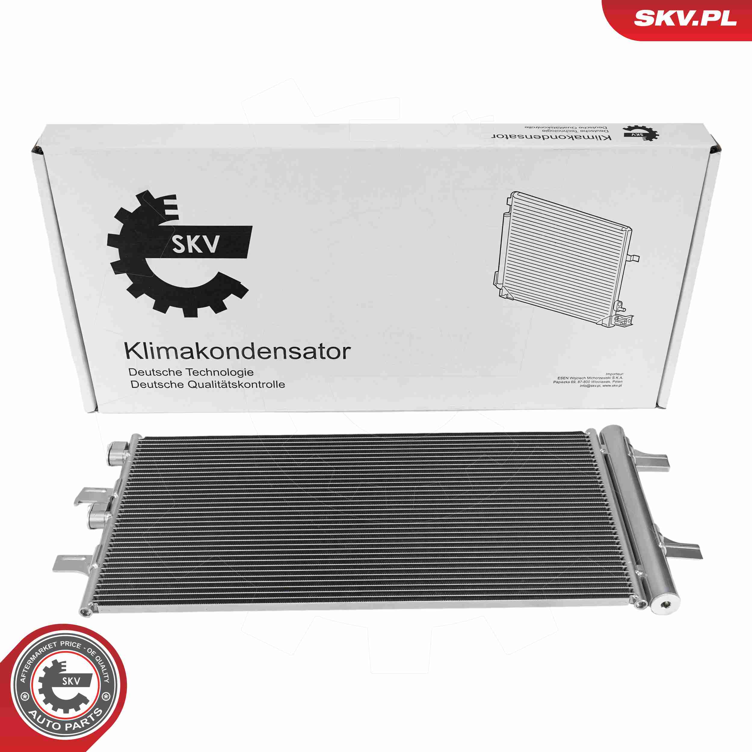 Ilustracja 86SKV246 ESEN SKV skraplacz, klimatyzacja