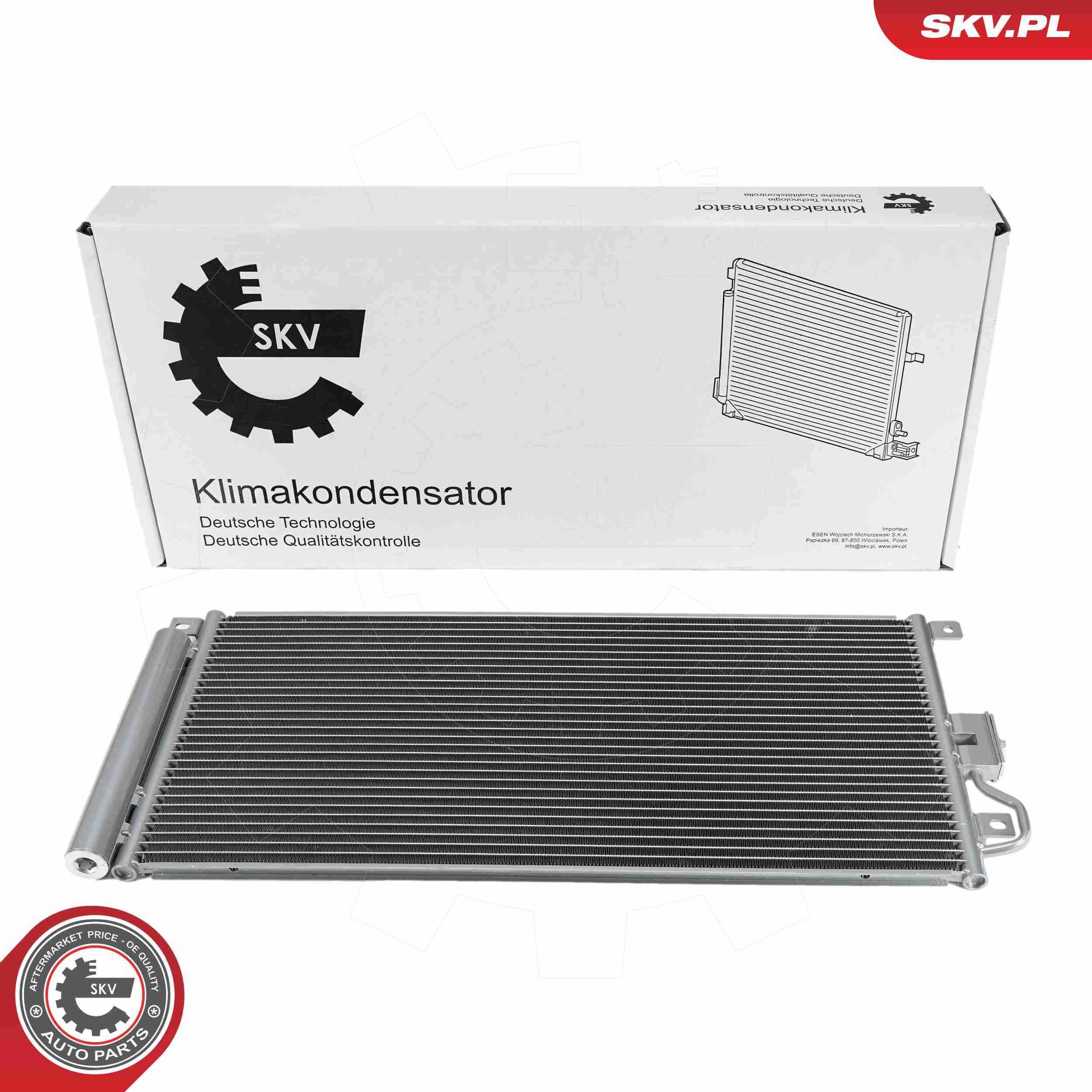 Ilustracja 86SKV388 ESEN SKV skraplacz, klimatyzacja