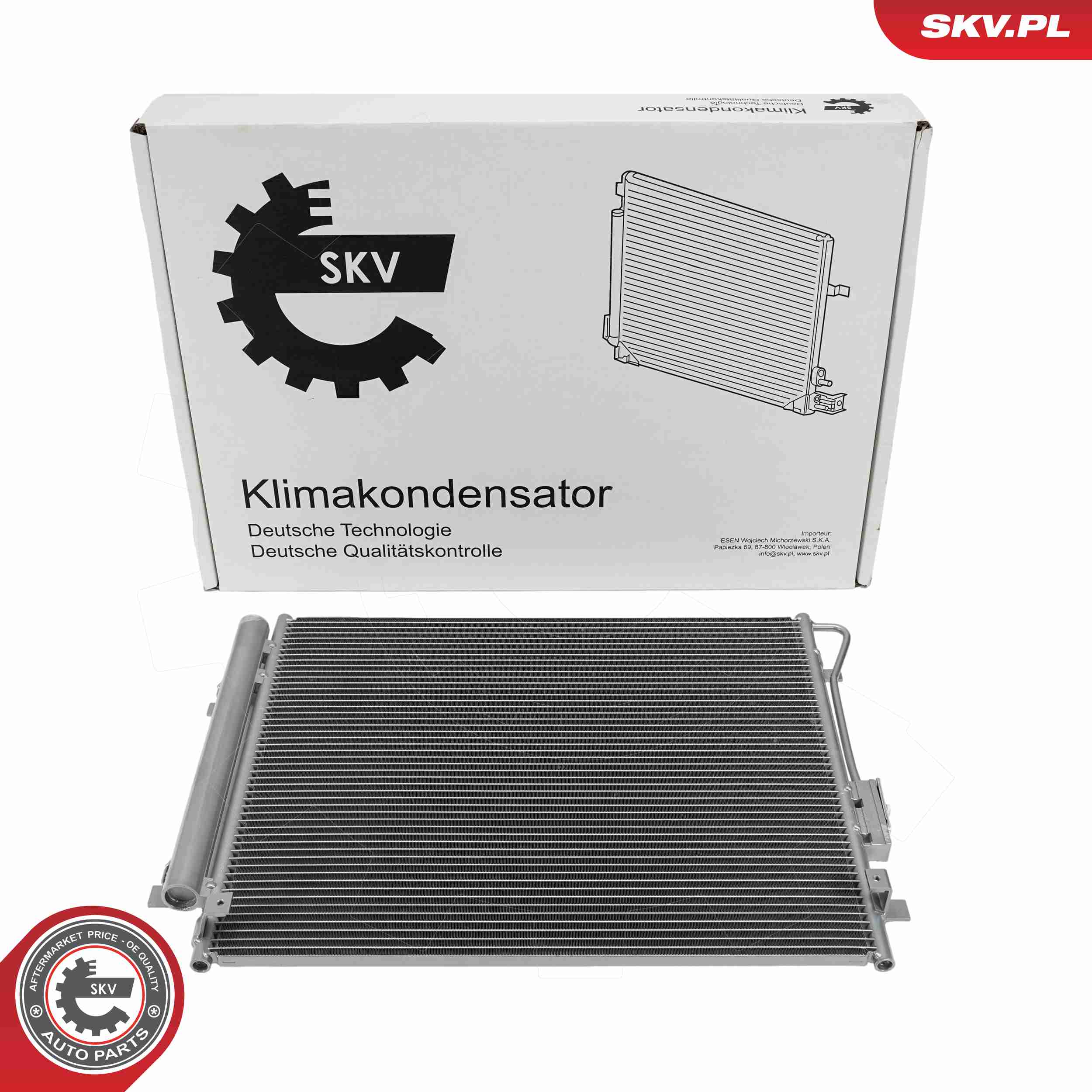 Ilustracja 86SKV422 ESEN SKV skraplacz, klimatyzacja