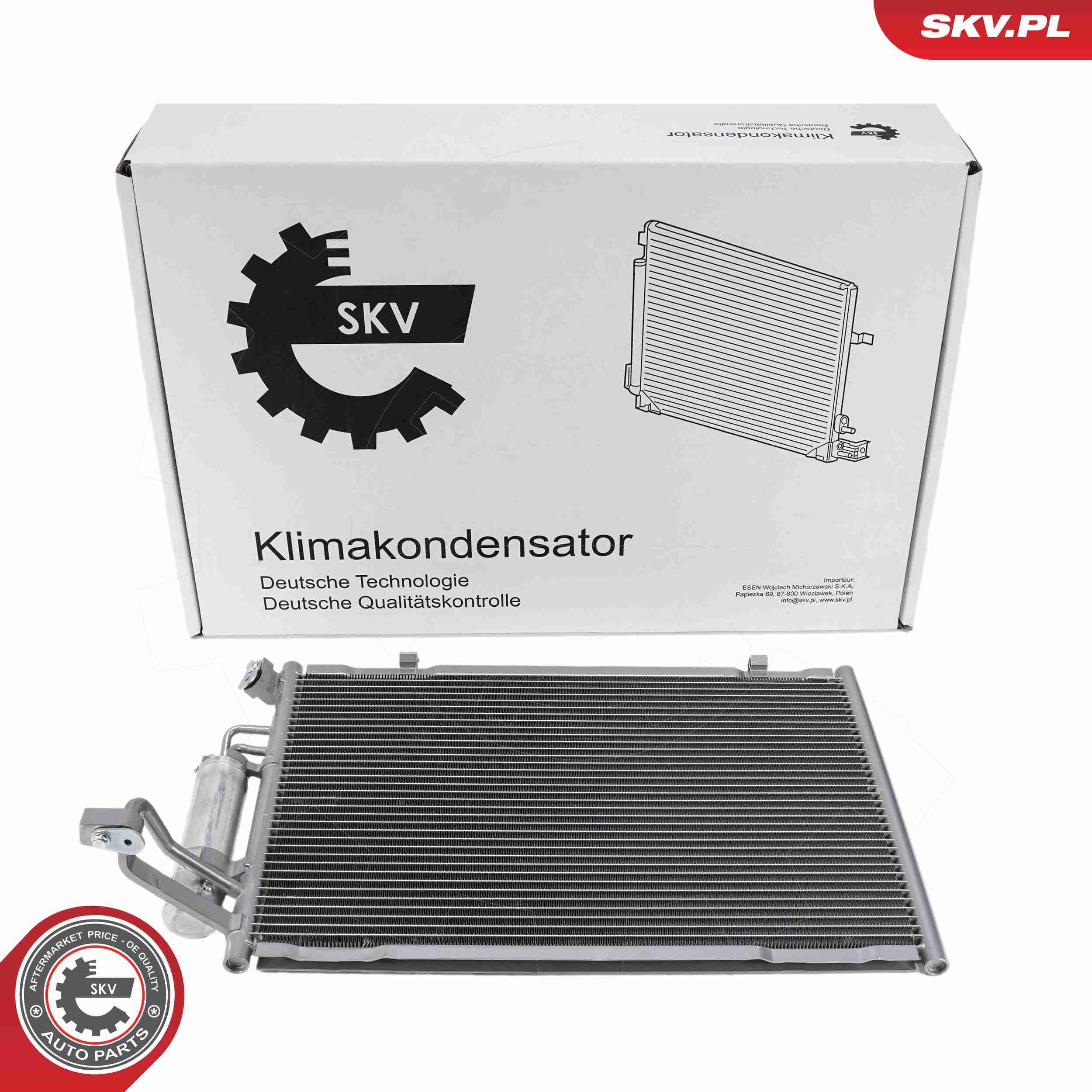 Ilustracja 86SKV434 ESEN SKV skraplacz, klimatyzacja