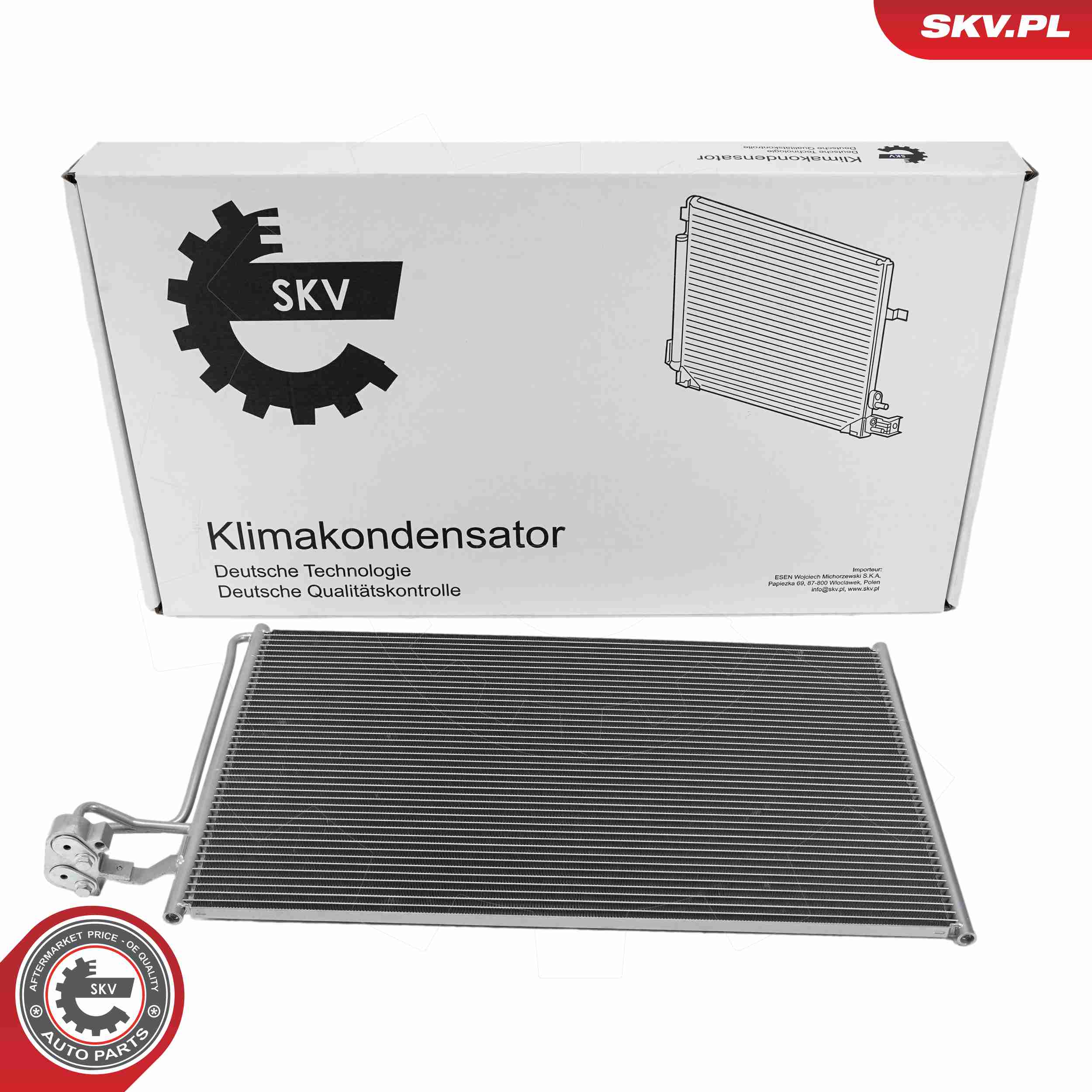 Ilustracja 86SKV464 ESEN SKV skraplacz, klimatyzacja
