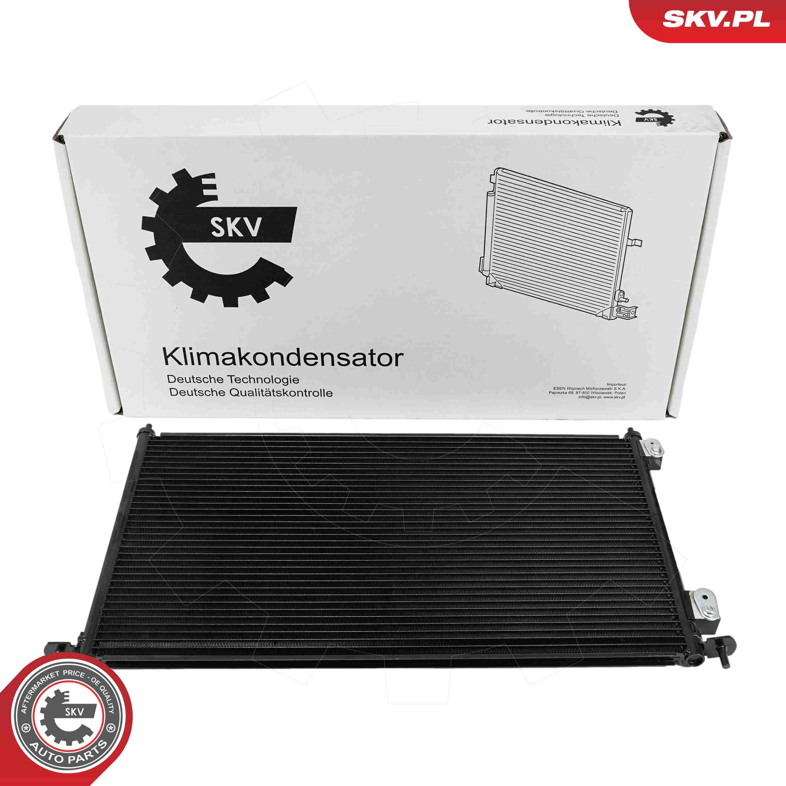Ilustracja 86SKV475 ESEN SKV skraplacz, klimatyzacja