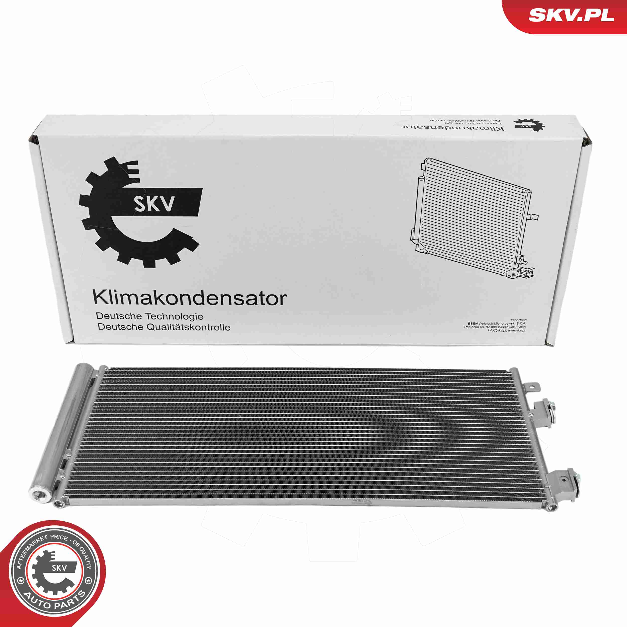 Ilustracja 86SKV478 ESEN SKV skraplacz, klimatyzacja