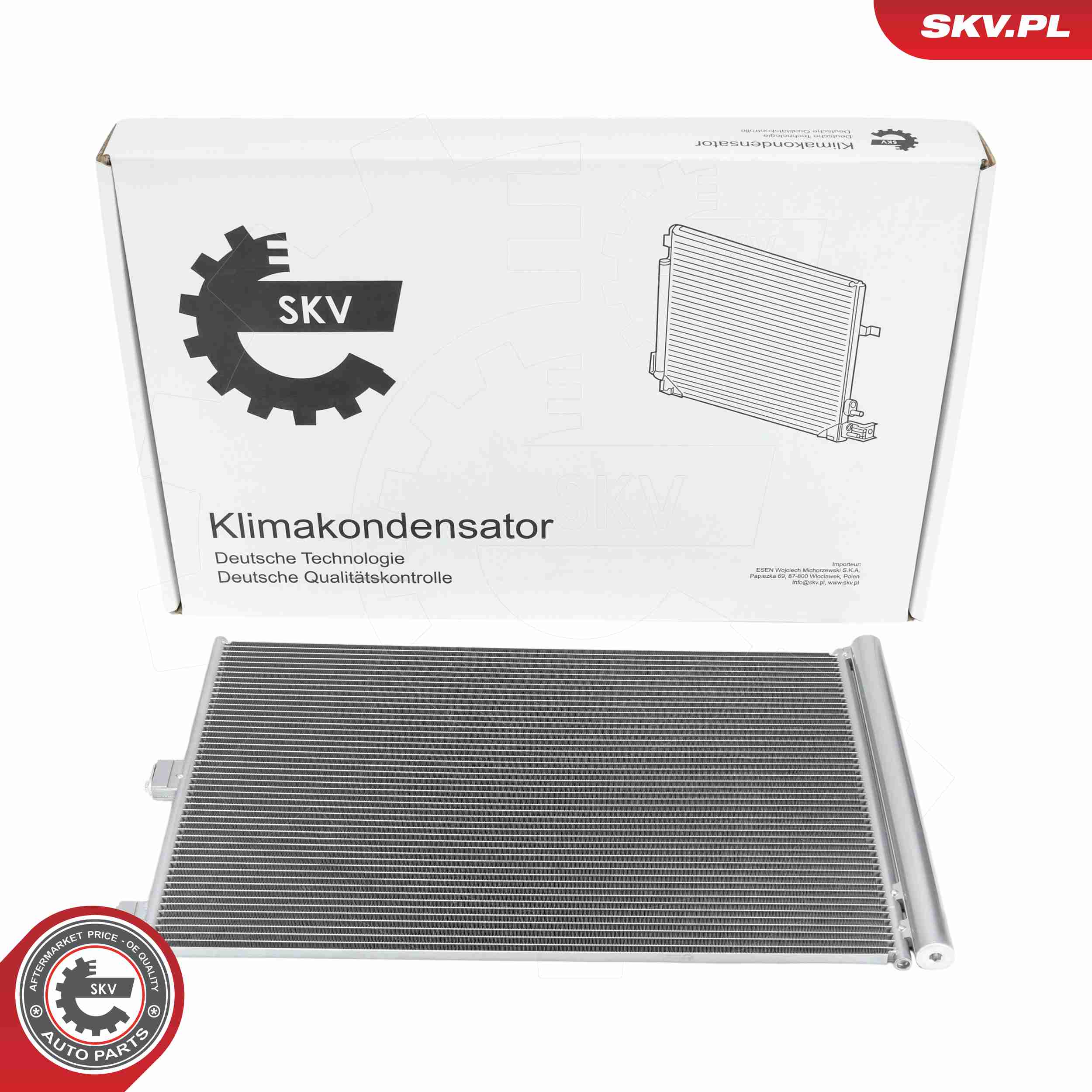 Ilustracja 86SKV472 ESEN SKV skraplacz, klimatyzacja
