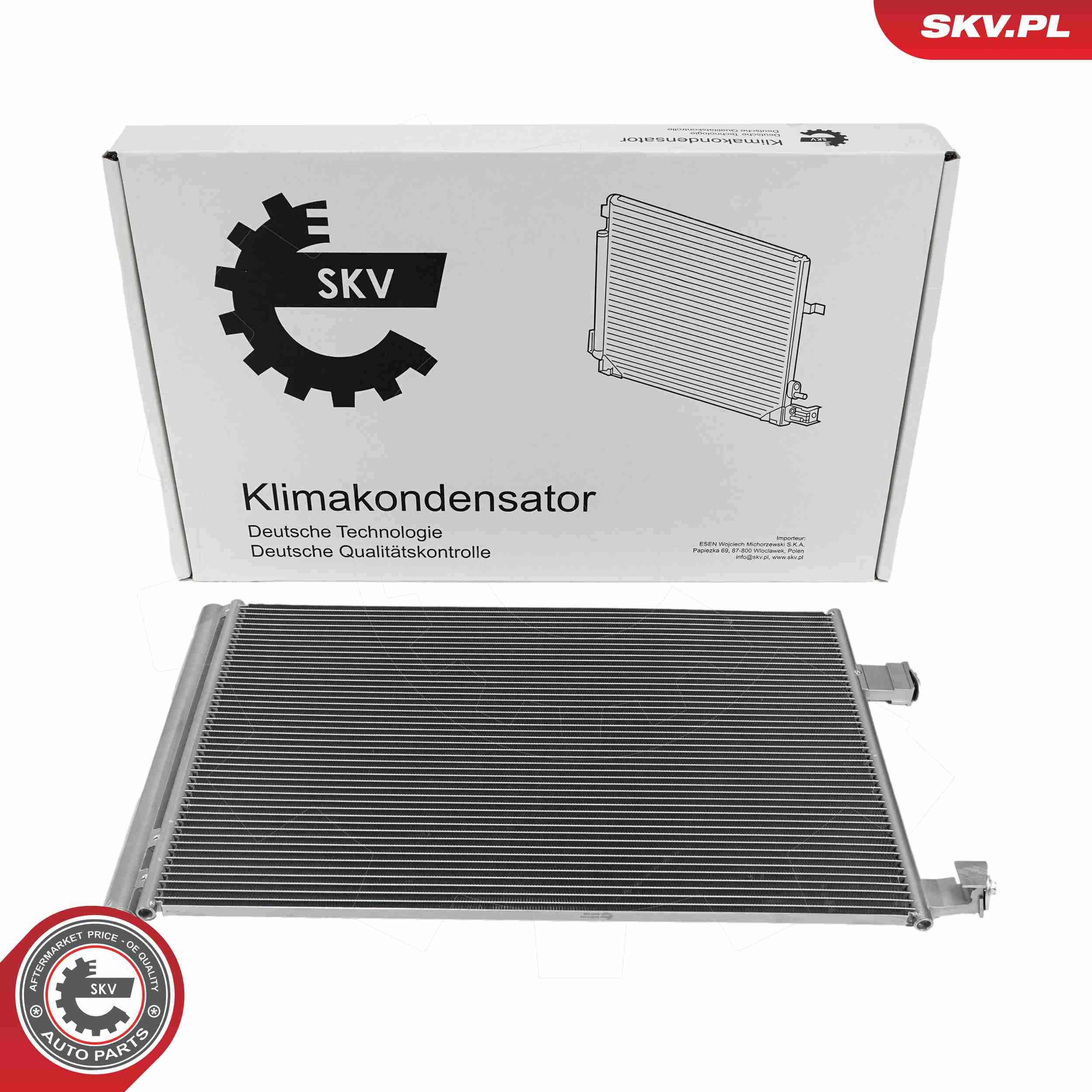 Ilustracja 86SKV492 ESEN SKV skraplacz, klimatyzacja