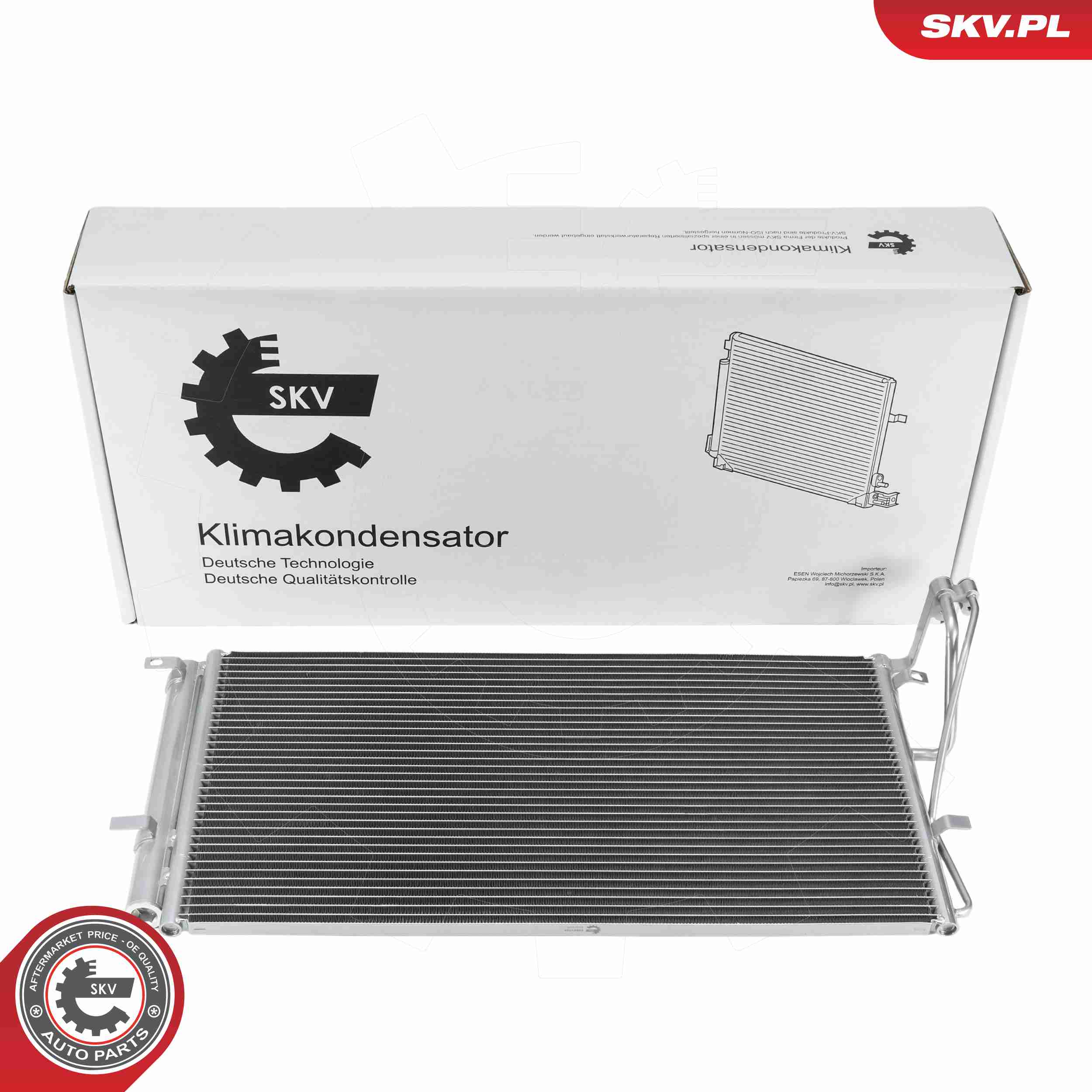 Ilustracja 86SKV528 ESEN SKV skraplacz, klimatyzacja
