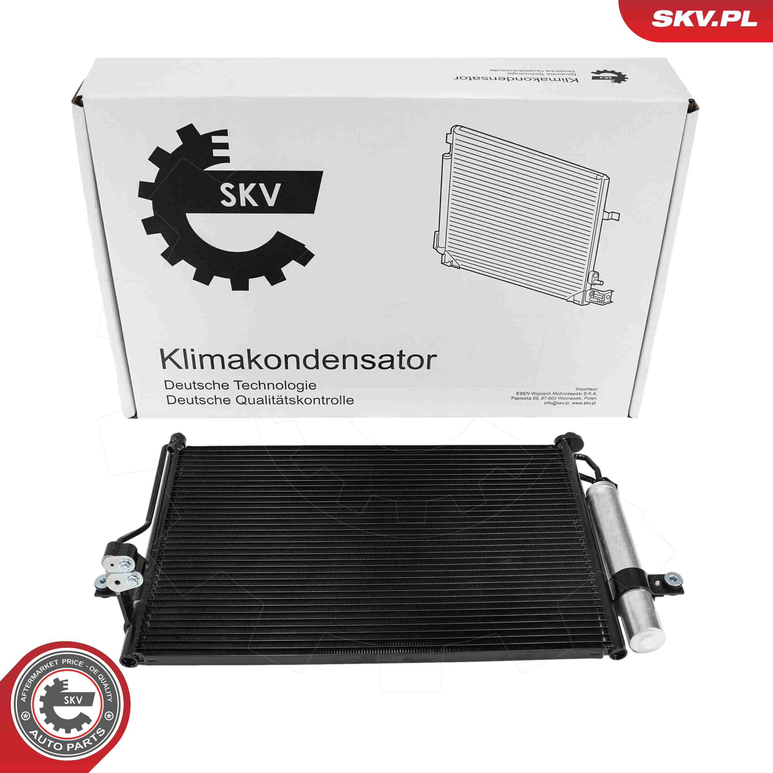 Ilustracja 86SKV529 ESEN SKV skraplacz, klimatyzacja